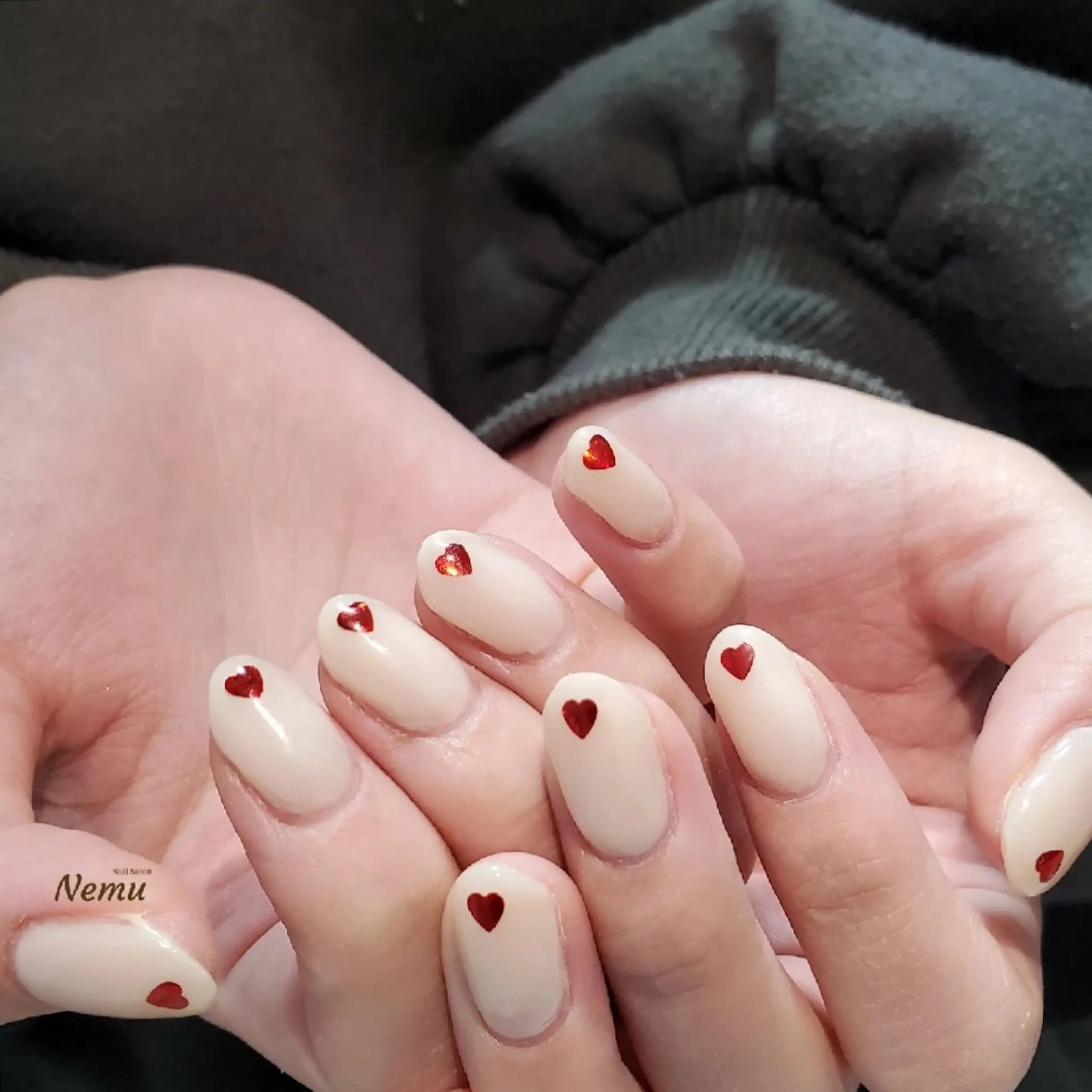 ネイル ハート 持ち込み YASUNAGA HIROMIのネイルデザイン