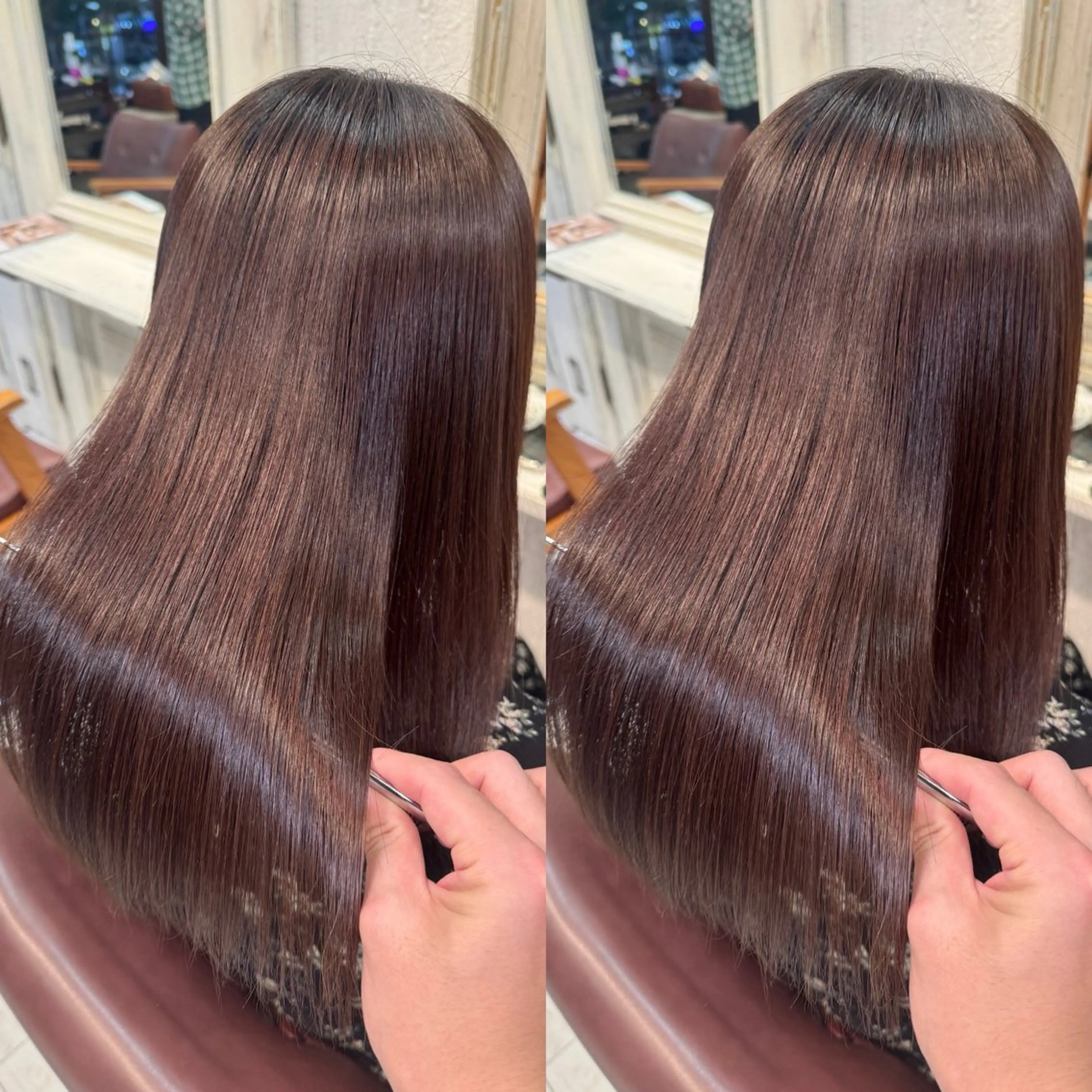 ミディアム 縮毛矯正 トリートメント F Beauty表参道所属・髪質改善/縮毛矯正/ 酸性ストレート/ガブのヘアスタイル