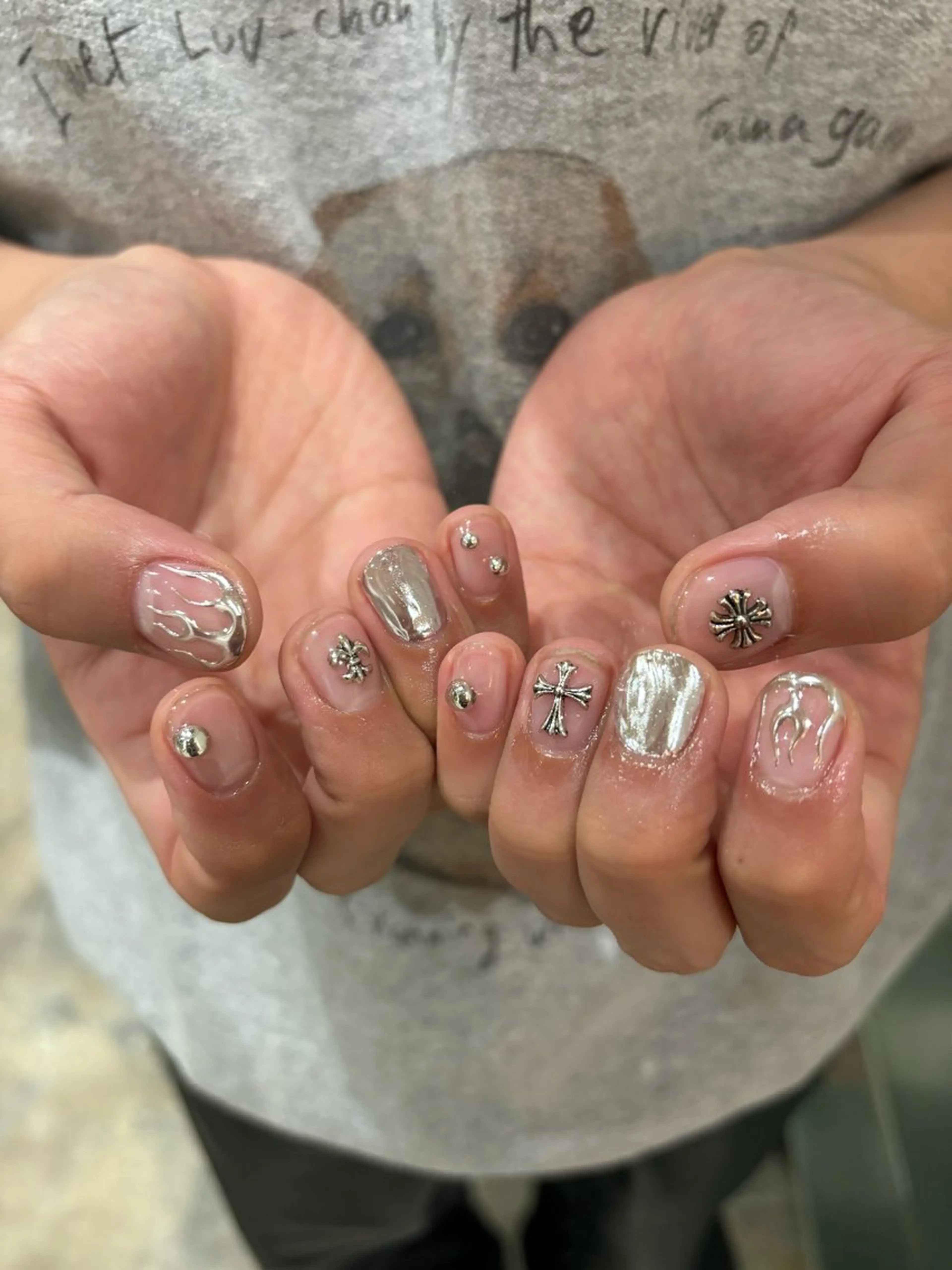 メンズ ネイル アートネイル クリアネイル メンズネイル Himmel所属・☁️Himmel☁️ SARA💛のネイルデザイン