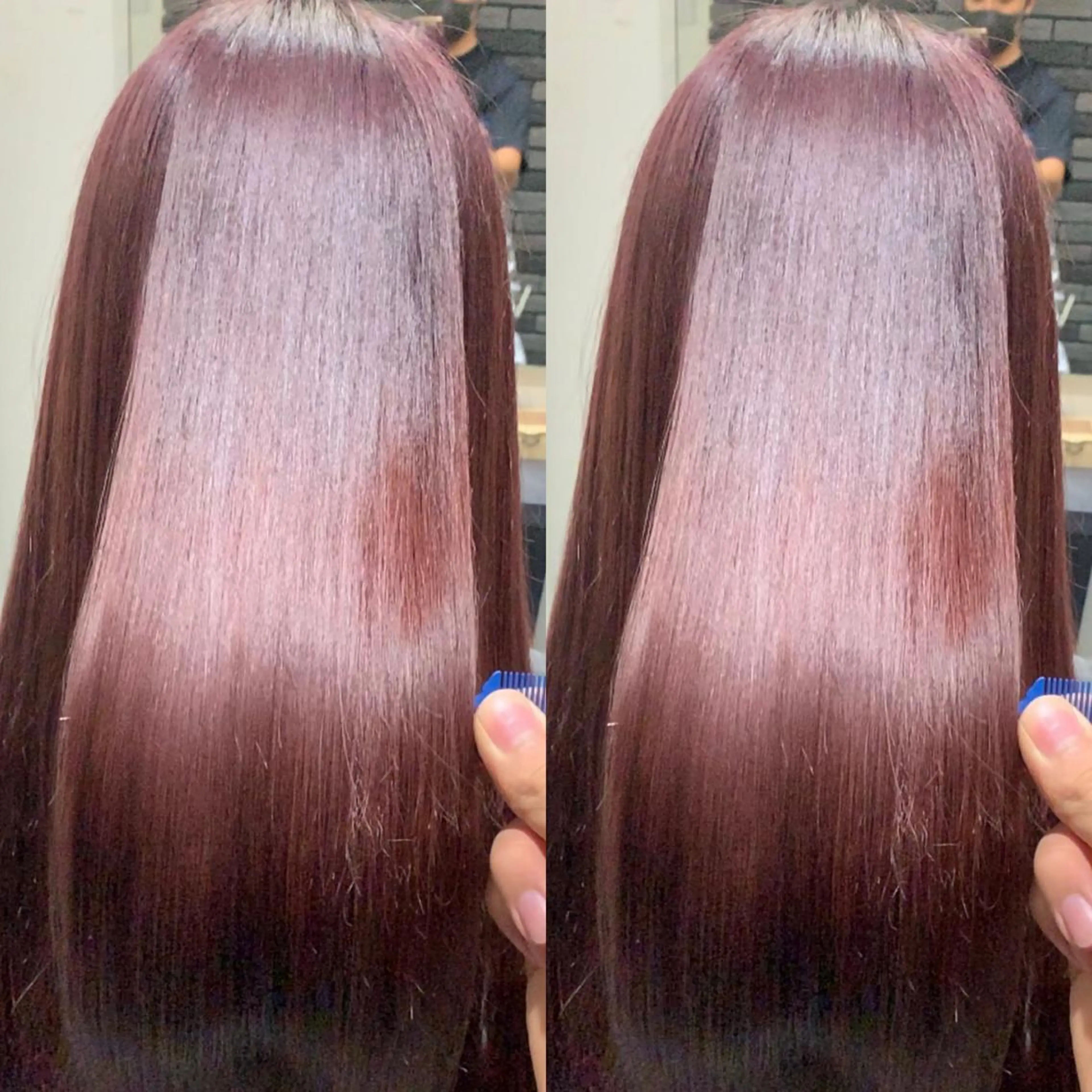 ロング 髪質改善 上品艶感カラーのヘアスタイル