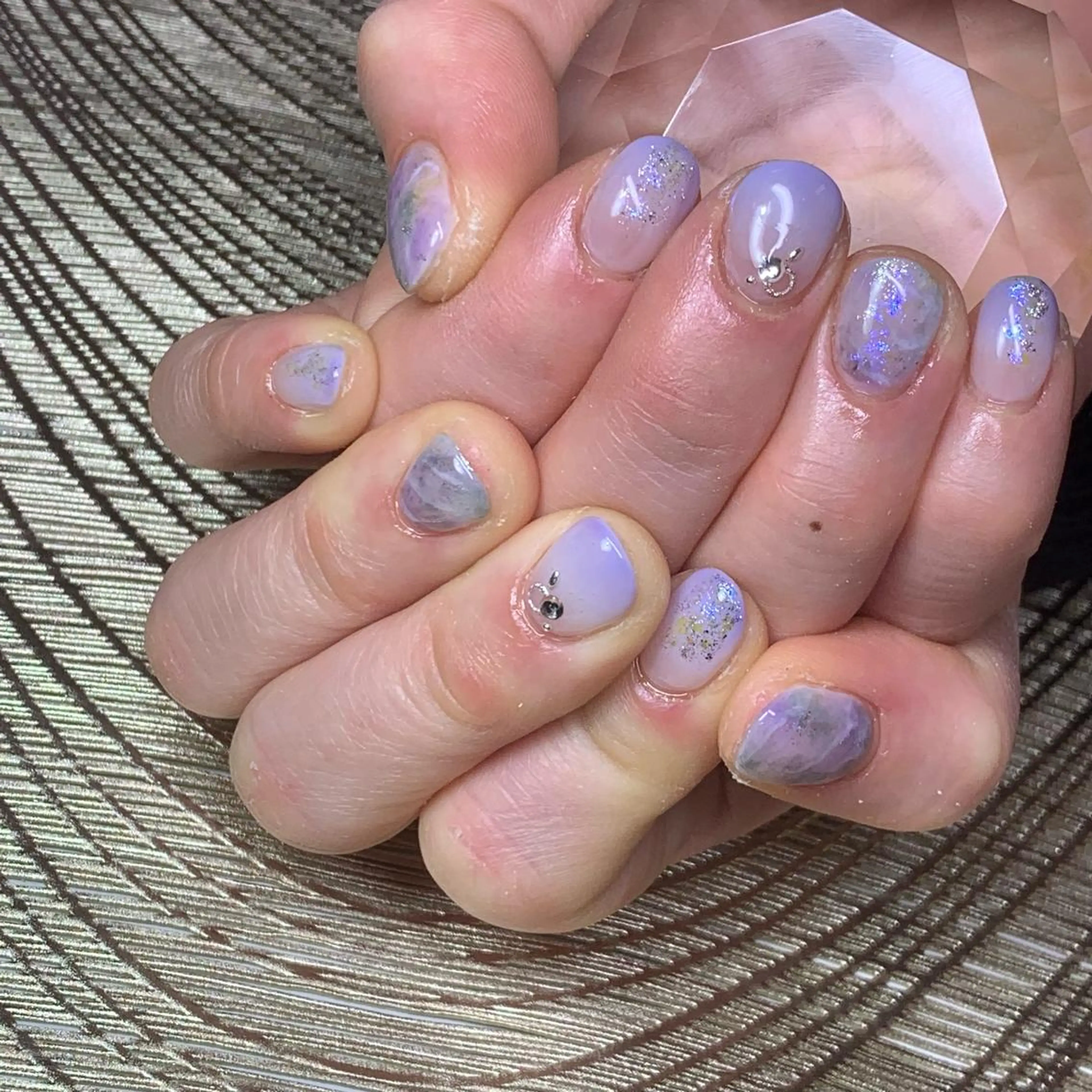 ネイル ハンドネイル καρδιά -ｶﾙﾃﾞｨｱ-のネイルデザイン