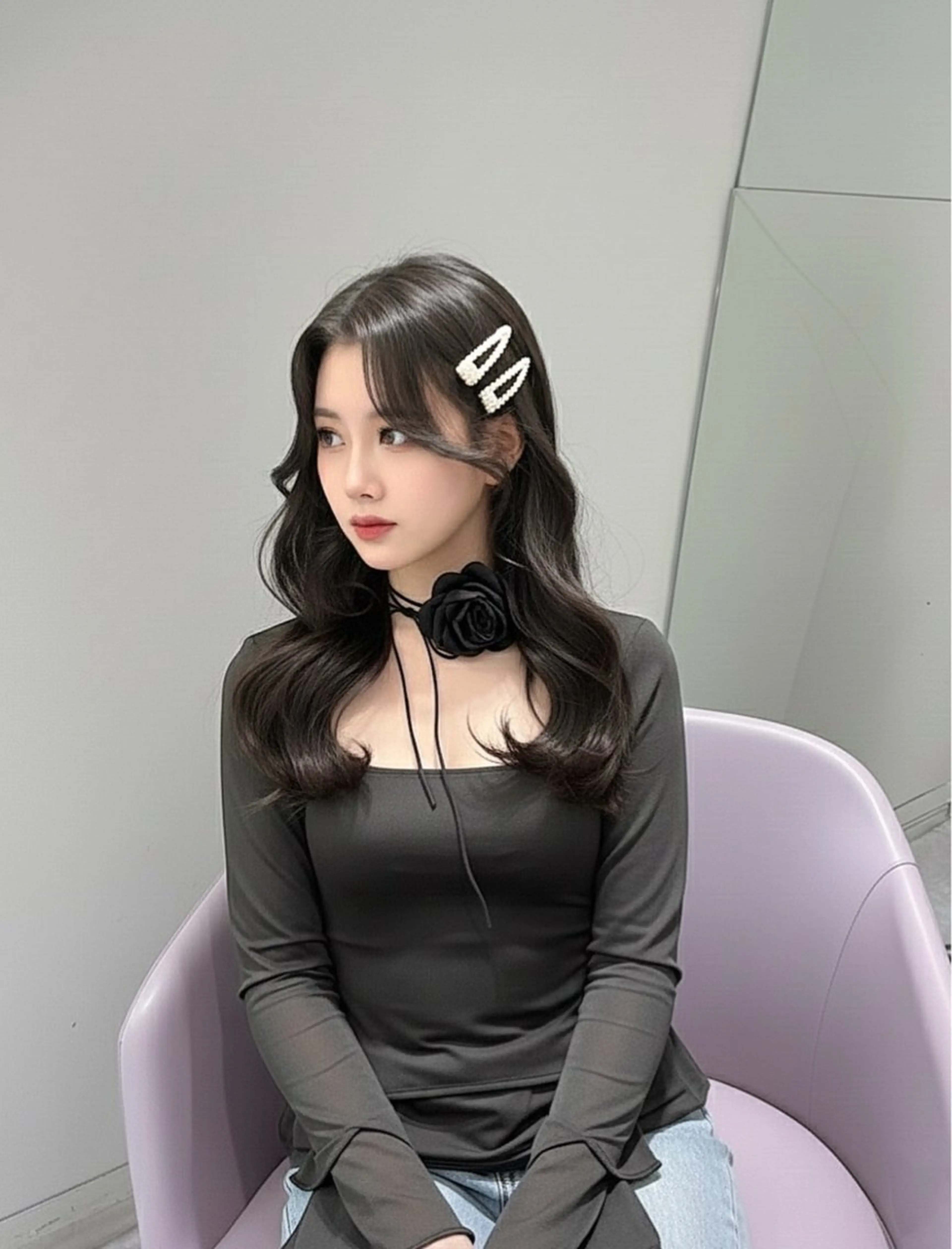 ロング カラー カット ヘアカラー トリートメント 韓国ヘア/髪質改善 TAKAHIROのヘアスタイル