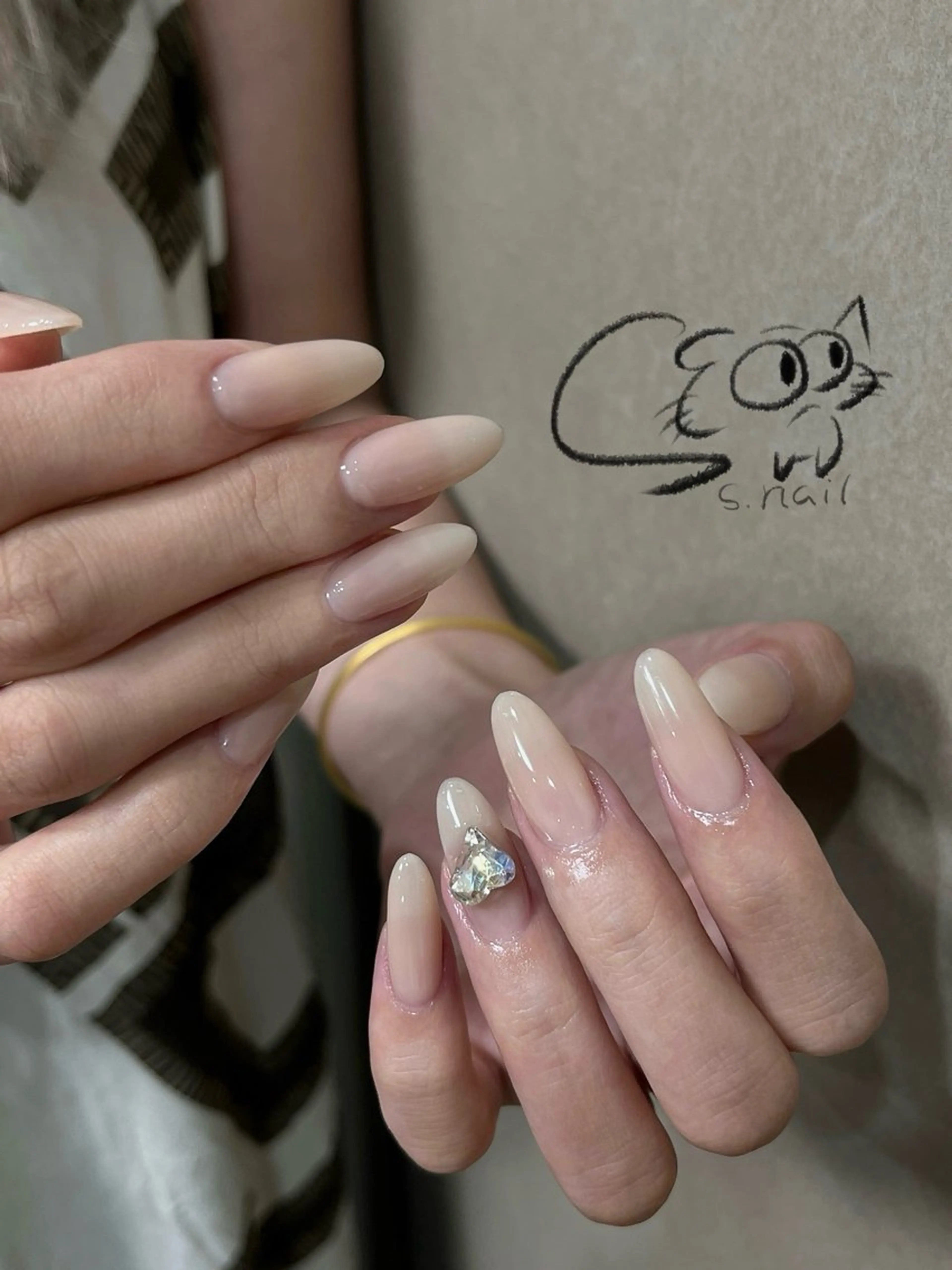 ネイル フレンチネイル ジェルネイル キラキラネイル ラメ(グリッター) マグネットネイル ハンドネイル S.nail所属・S.nail _のネイルデザイン