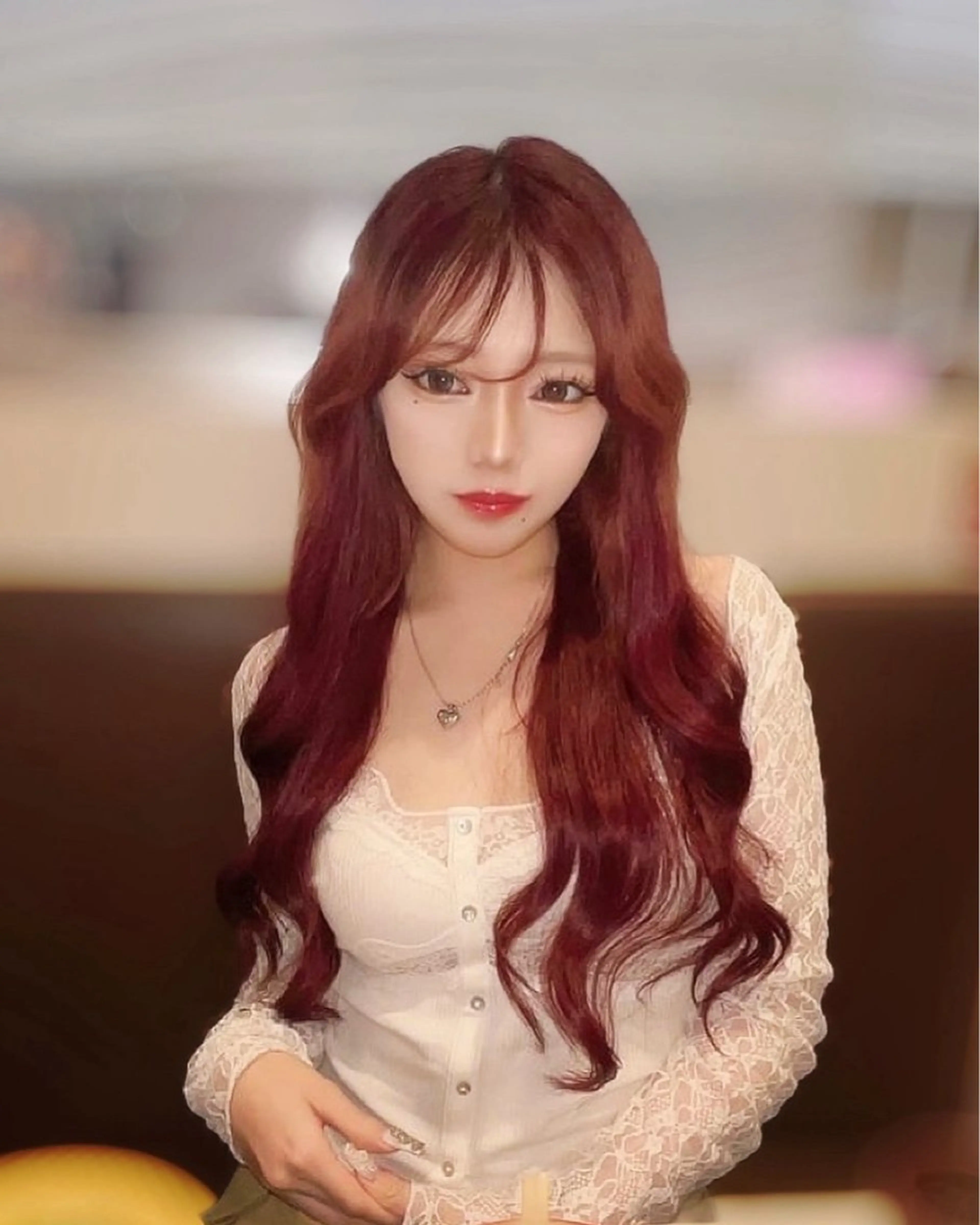 ロング カラー ブリーチ ブラウンカラー ダブルカラー ブリーチなしカラー レッドカラー ヘアカラー トリートメント 韓国ヘア🇰🇷 RYOTAのヘアスタイル