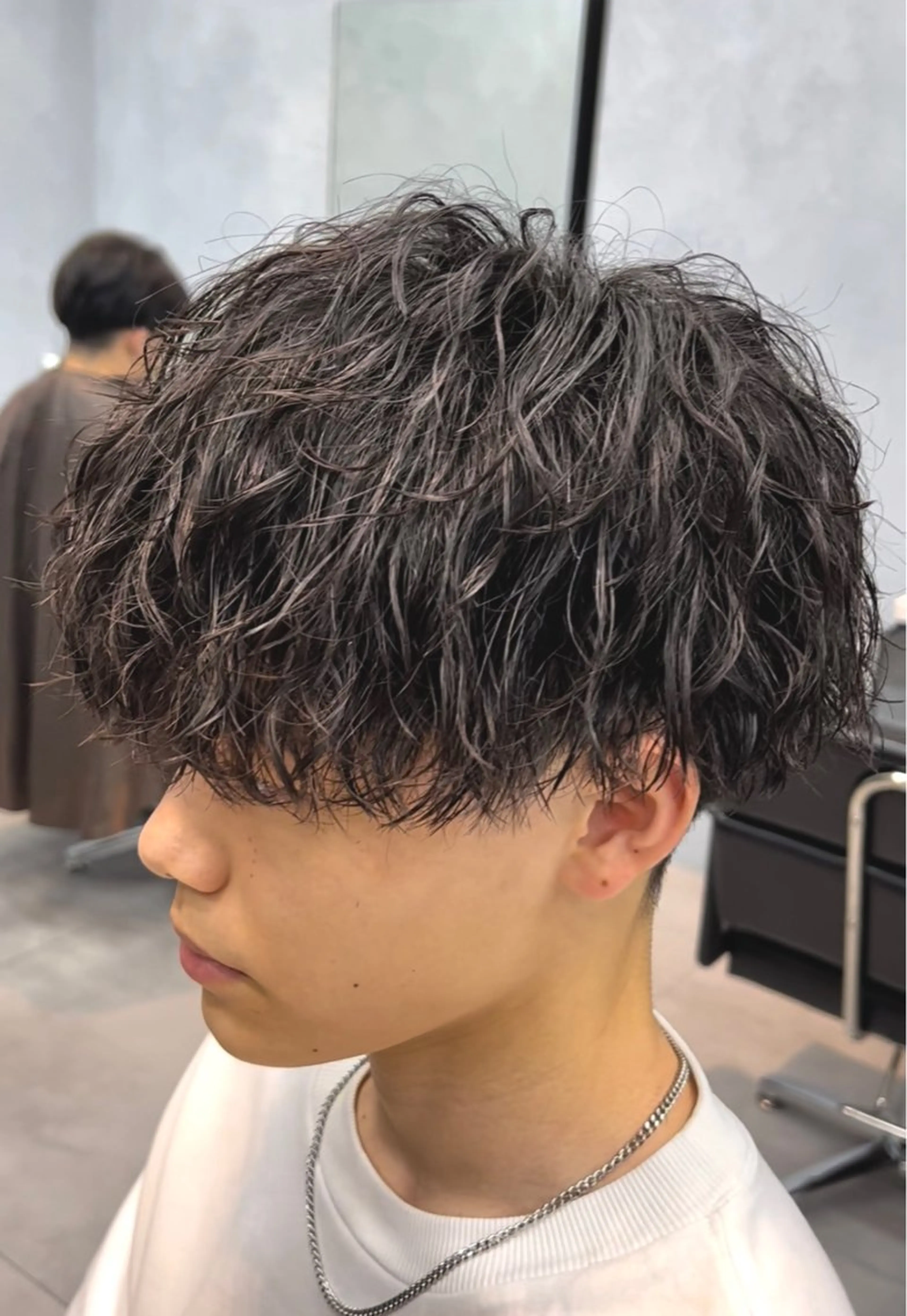 【メンズ限定】カット+ツイストスパイラルパーマ+3stepリンケージトリートメント✨ダメージ軽減コスメパーマ✨️の写真