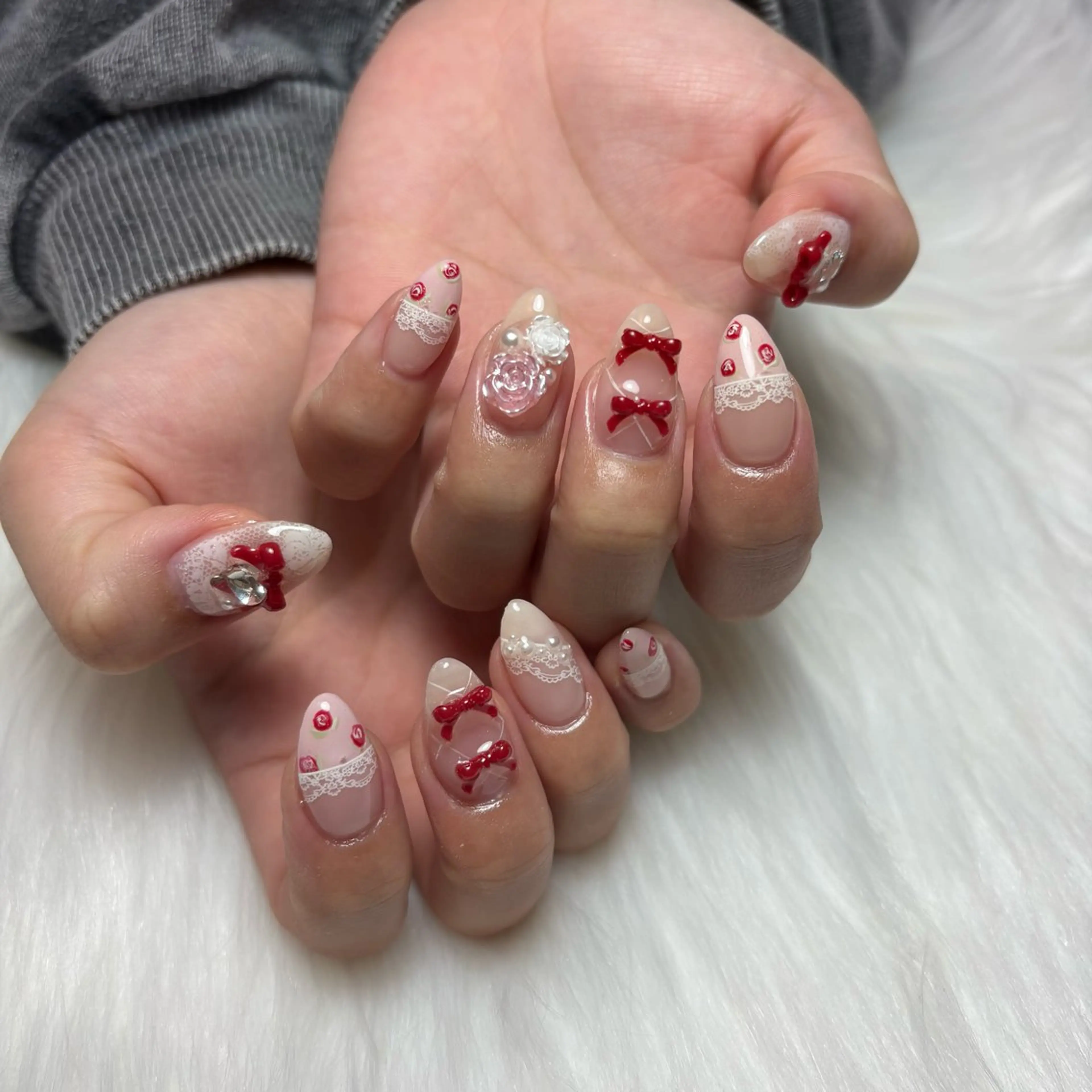 ネイル レース ハンドネイル Darling nail salonのネイルデザイン
