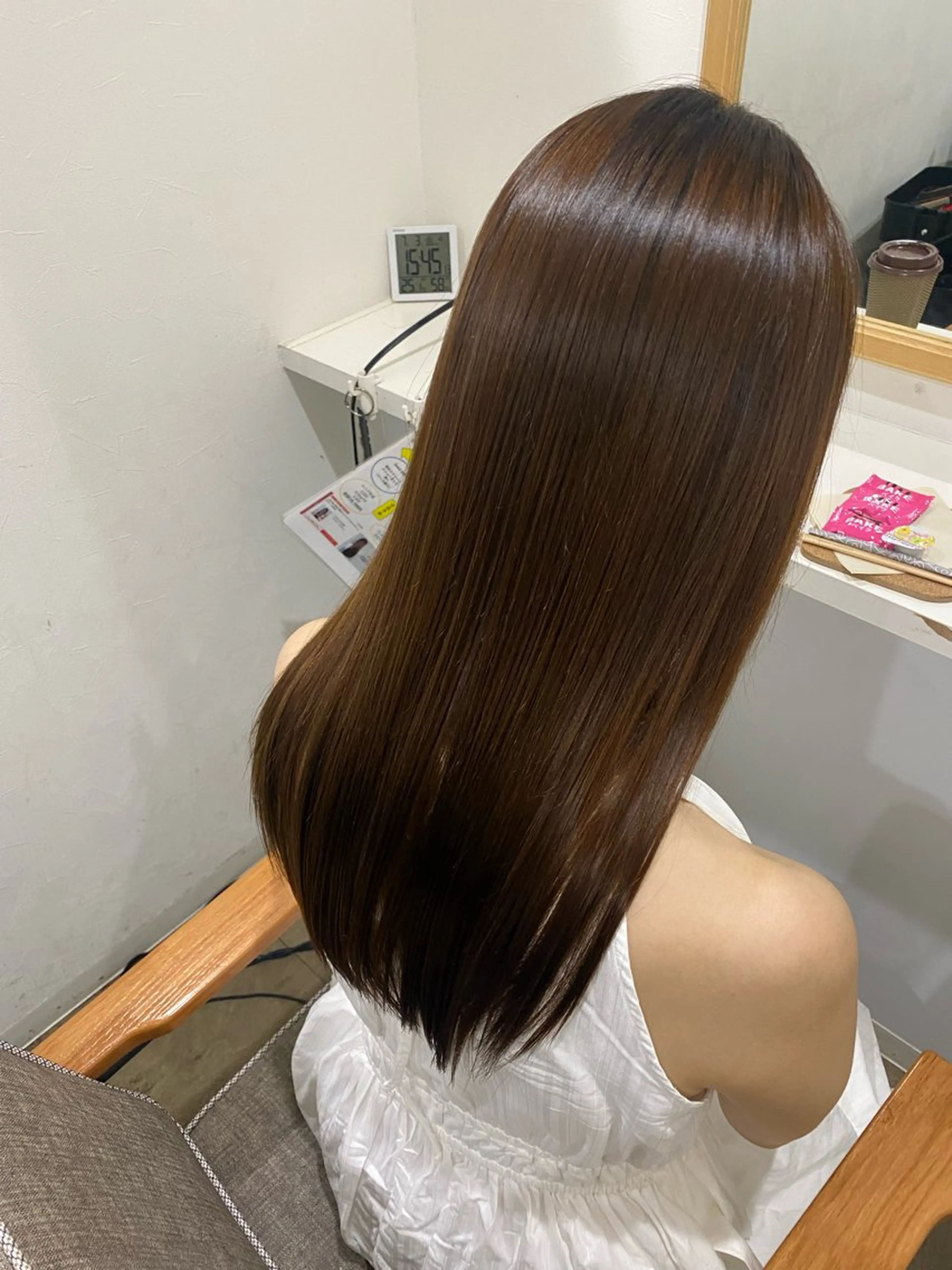 ロング カット 縮毛矯正 Jewel  Box東梅田所属・髪質改善サロン 梅田/ヨナミネのヘアスタイル