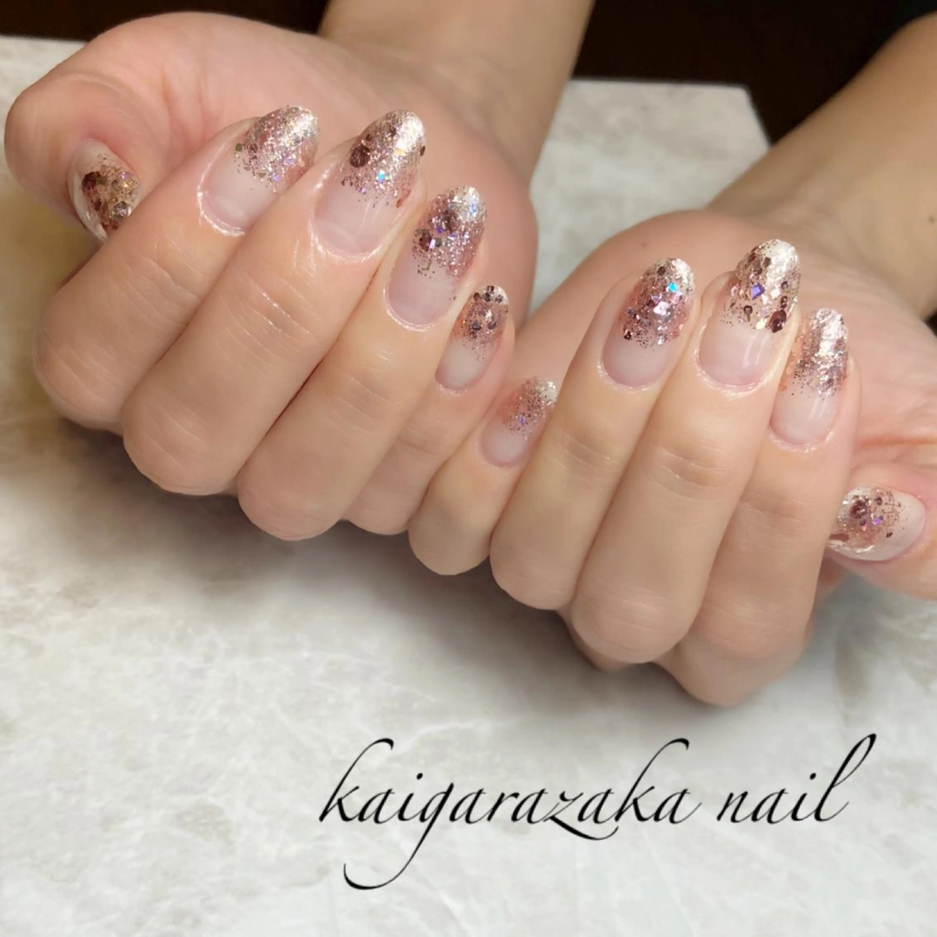 ネイル ラメ(グリッター) ラメグラデーション エステティックサロン Liente(リアンテ）所属・Hashimoto .のエステ・リラクイメージ