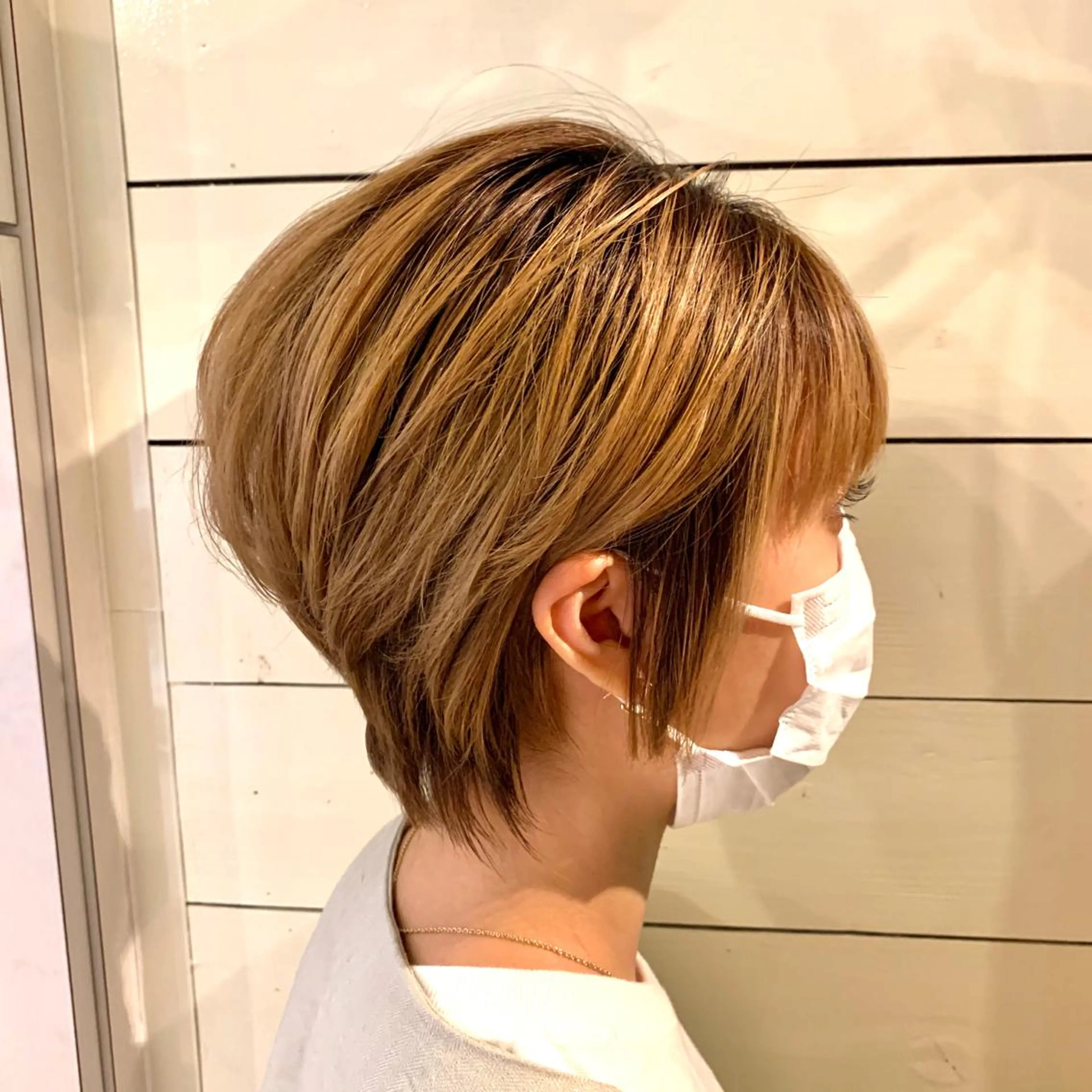 ショート くびれヘア ショートヘア 小杉輝/ショート /艶カラー✨のヘアスタイル