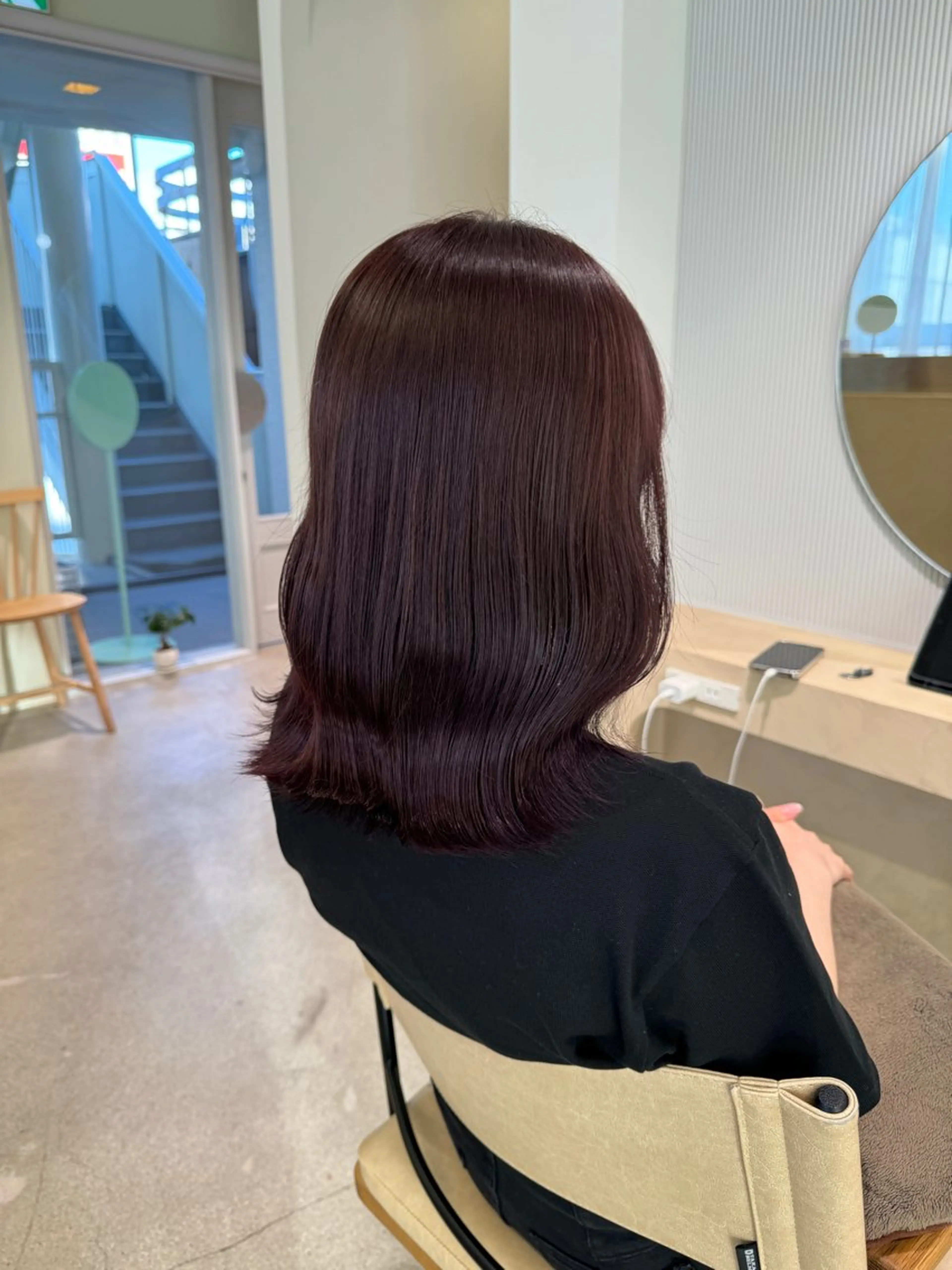 カラー ブリーチ ダブルカラー ブリーチなしカラー ヘアカラー トリートメント ulu名古屋栄所属・落合しほ/韓国ヘア/ 髪質改善/縮毛矯正のヘアスタイル