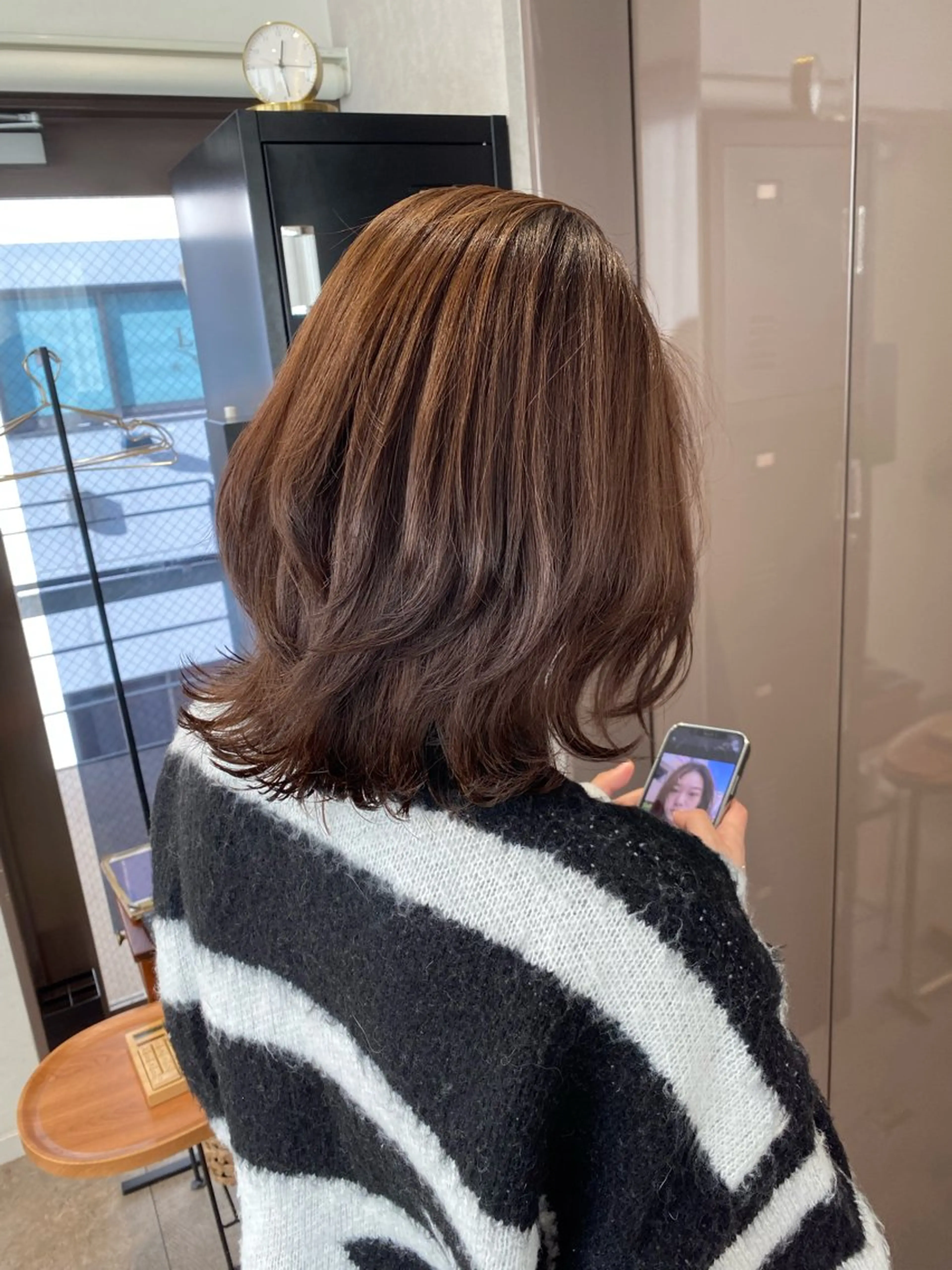 ミディアム カット 透明感カラー/韓国 ヘア🩶yuri🩵のヘアスタイル