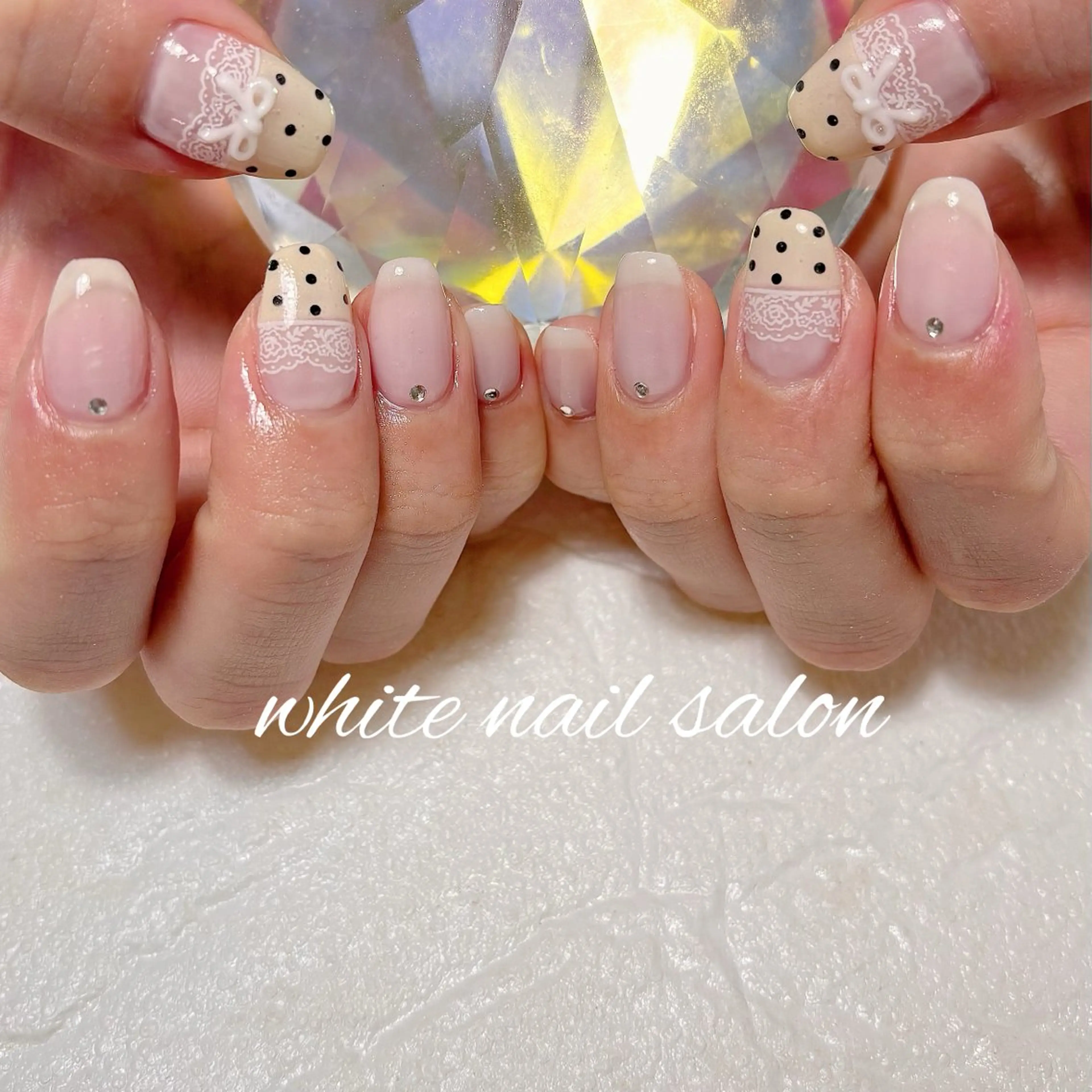 ネイル フットネイル ラメ(グリッター) 持ち込み ハンドネイル white nail salonのネイルデザイン