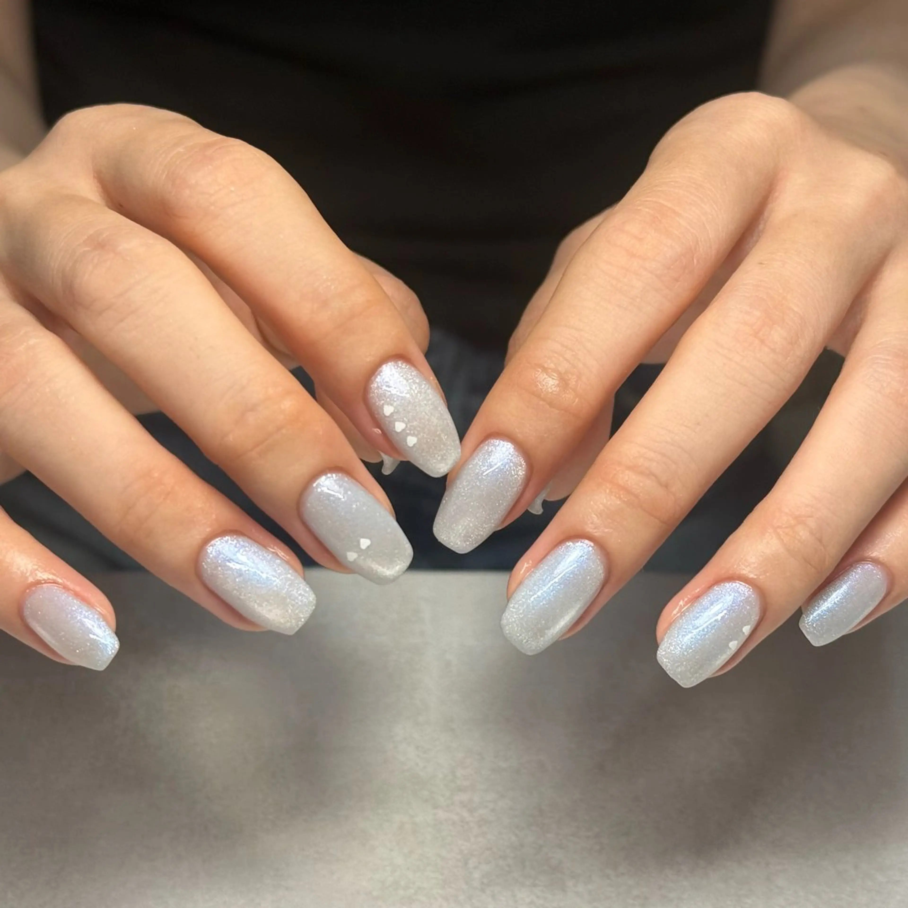 ネイル 韓国ネイル マグネットネイル ニュアンスネイル シンプルネイル 春ネイル MAO / 香椎/美フォルムのネイルデザイン