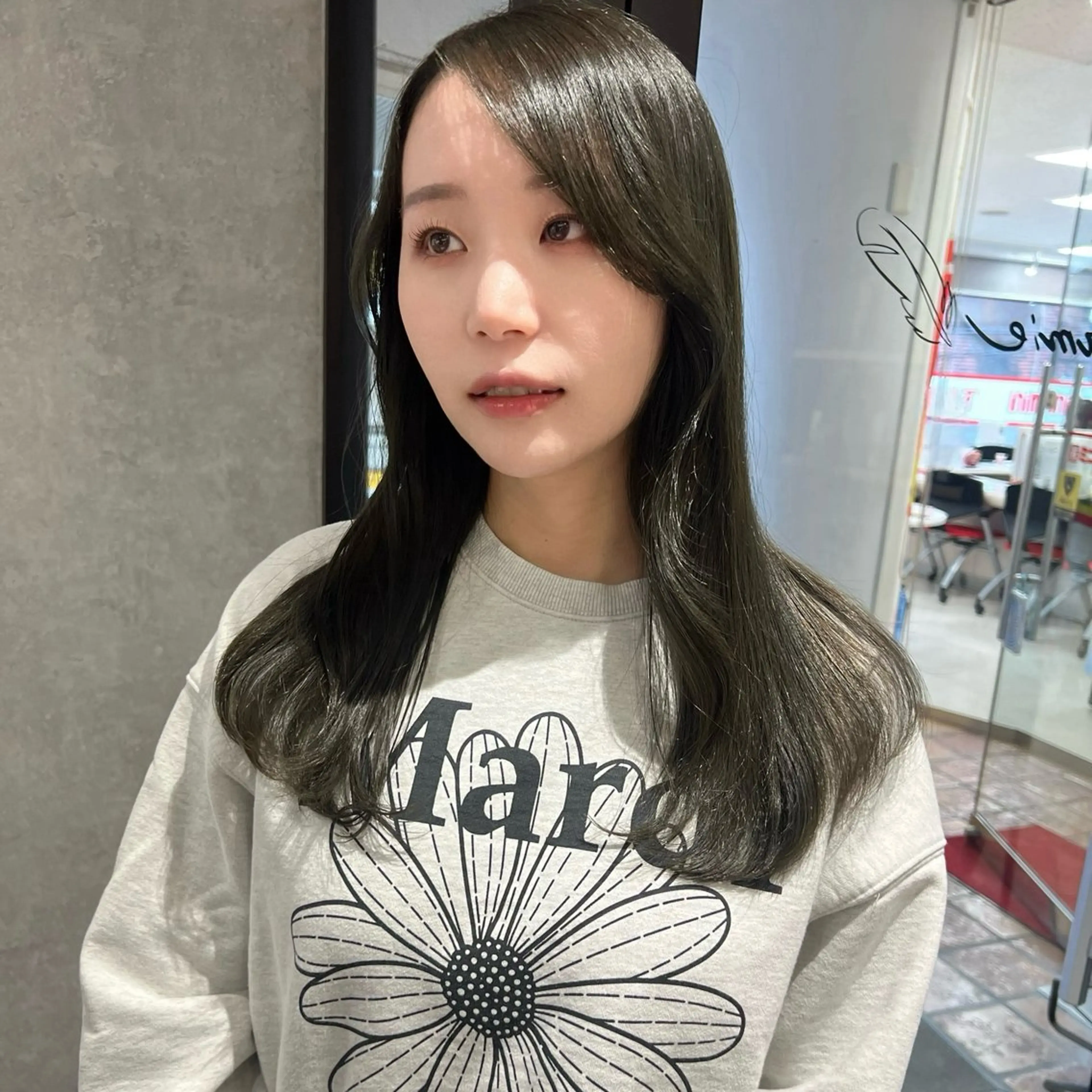 ロング カット ヘアカラー AI TOKYO　S所属・mizuki 【韓国レイヤー】のヘアスタイル