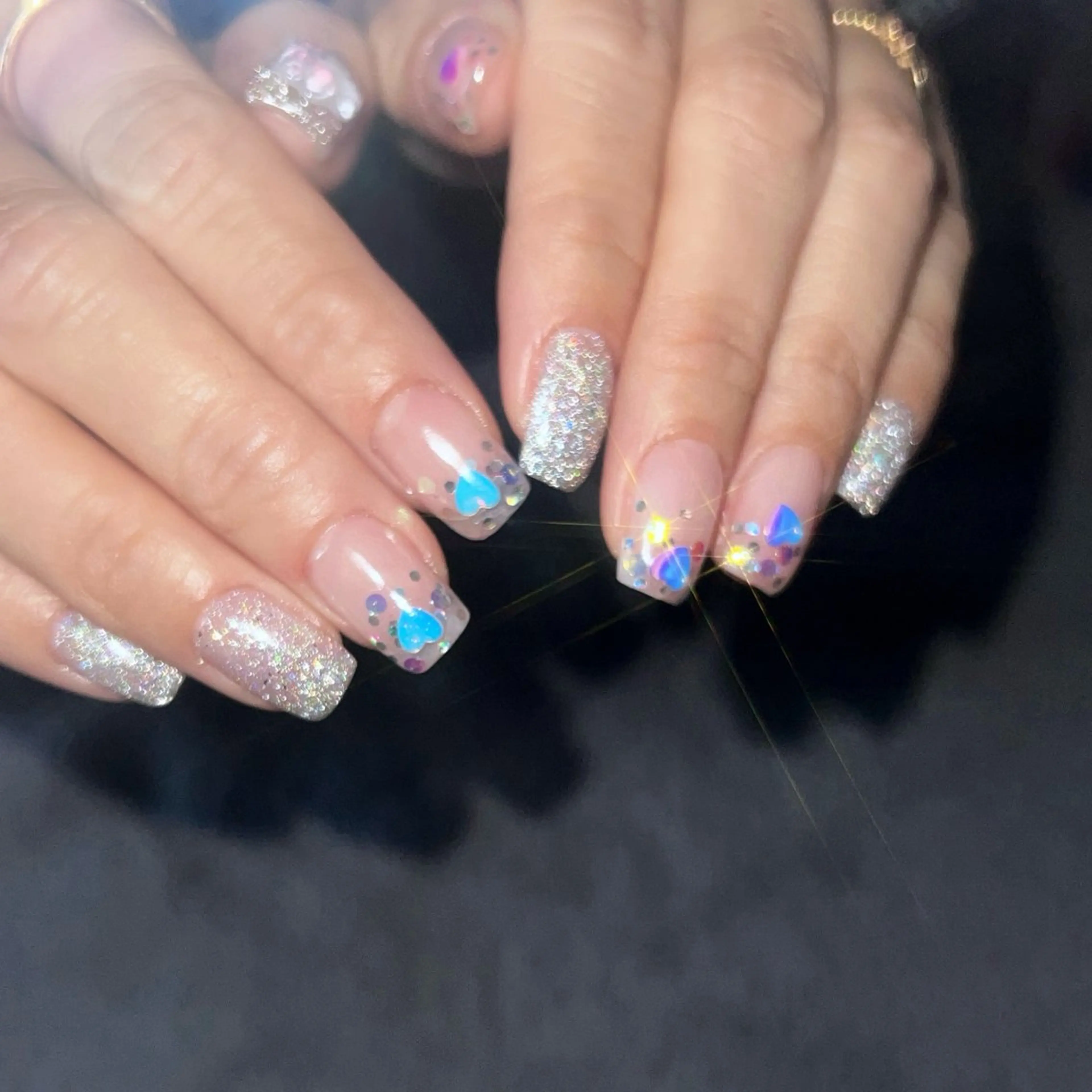 ネイル フラッシュネイル ホログラムネイル ハンドネイル ハンドケア u sのネイルデザイン