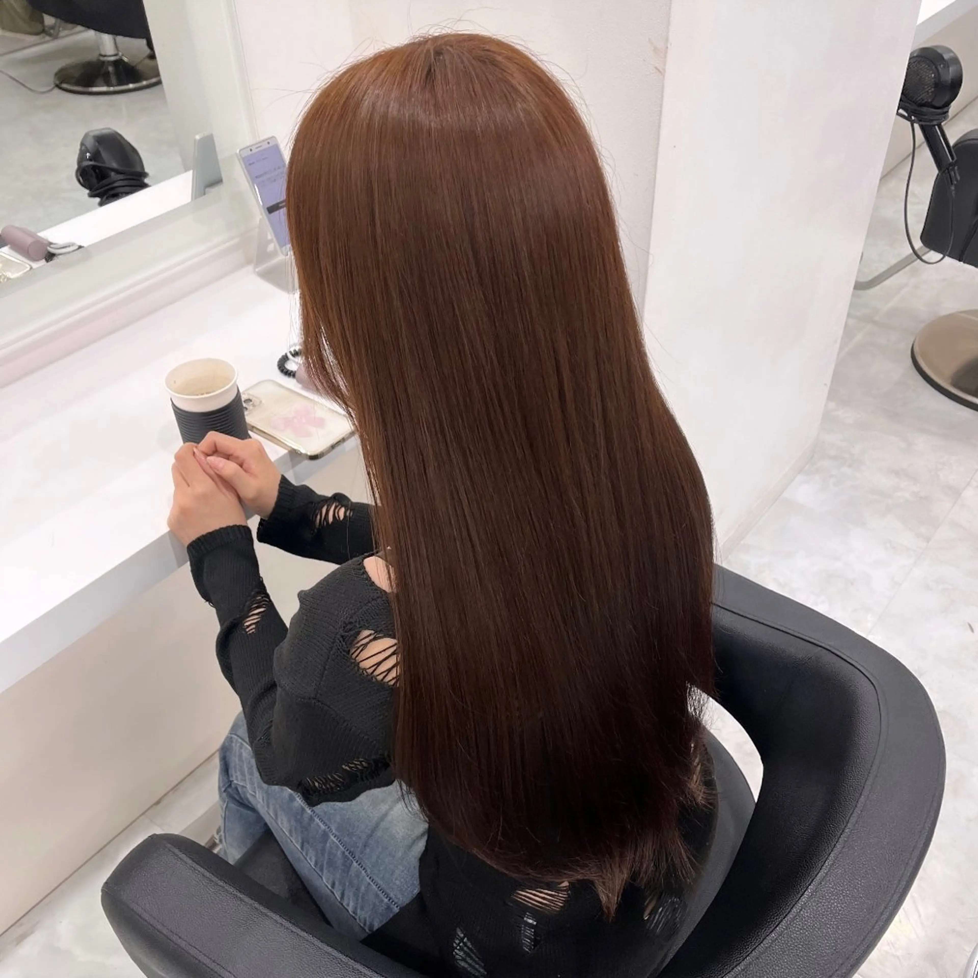 💖🫧ミニモ限定🫧💖ダメージレスで明るく🤍ブリーチなしダブルカラー➕THEATERトリートメント🥣✨の写真