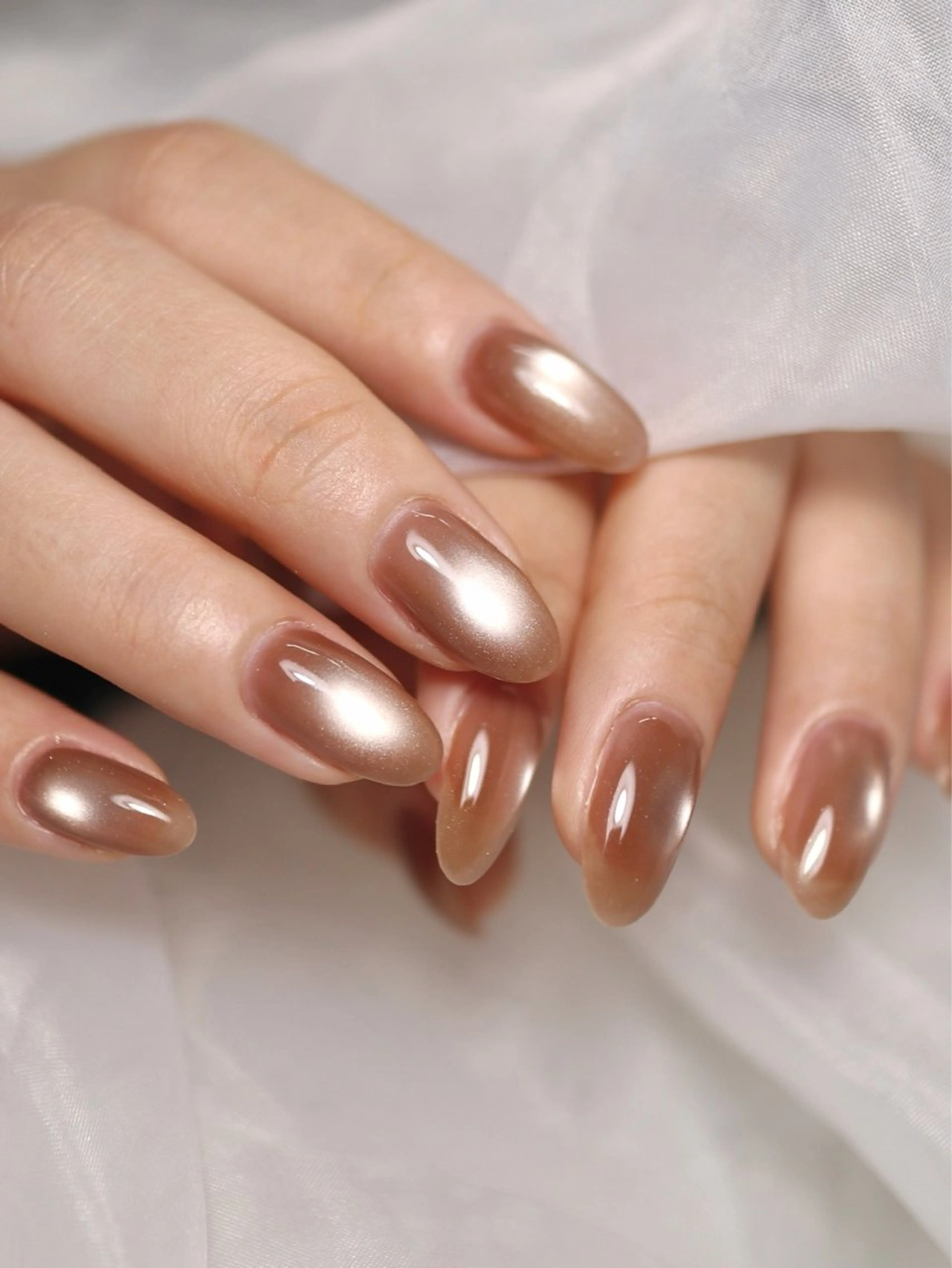 ネイル マグネットネイル ワンカラーネイル ハンドネイル 悠 - yuu -所属・悠 - Yuu - Erikaのネイルデザイン