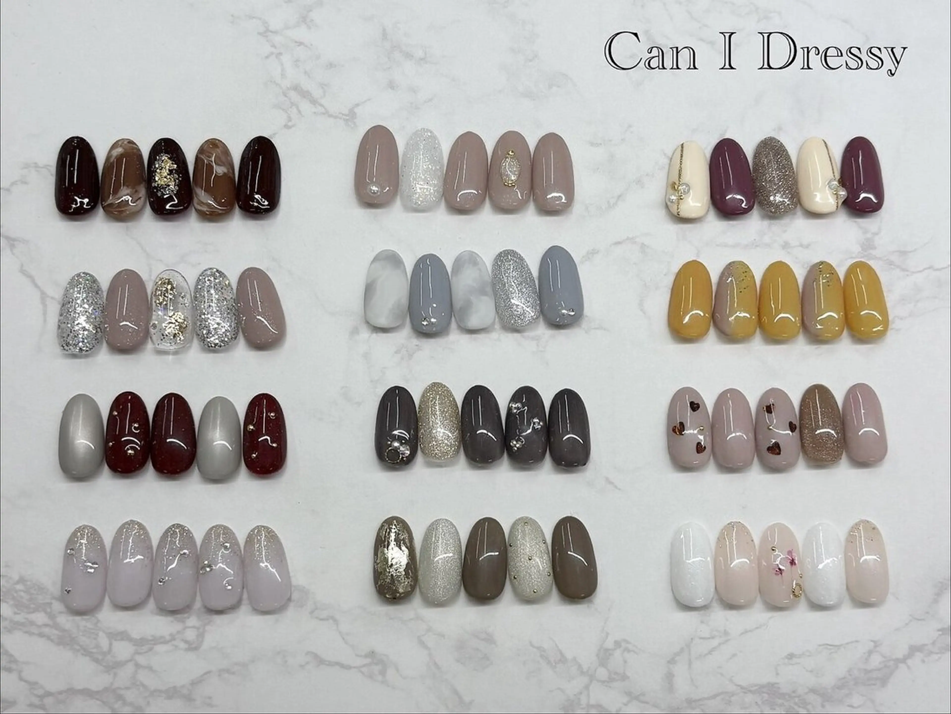 武蔵小金井店限定価格 オフ無料 20種から選べる　華やか　定額artネイルの写真