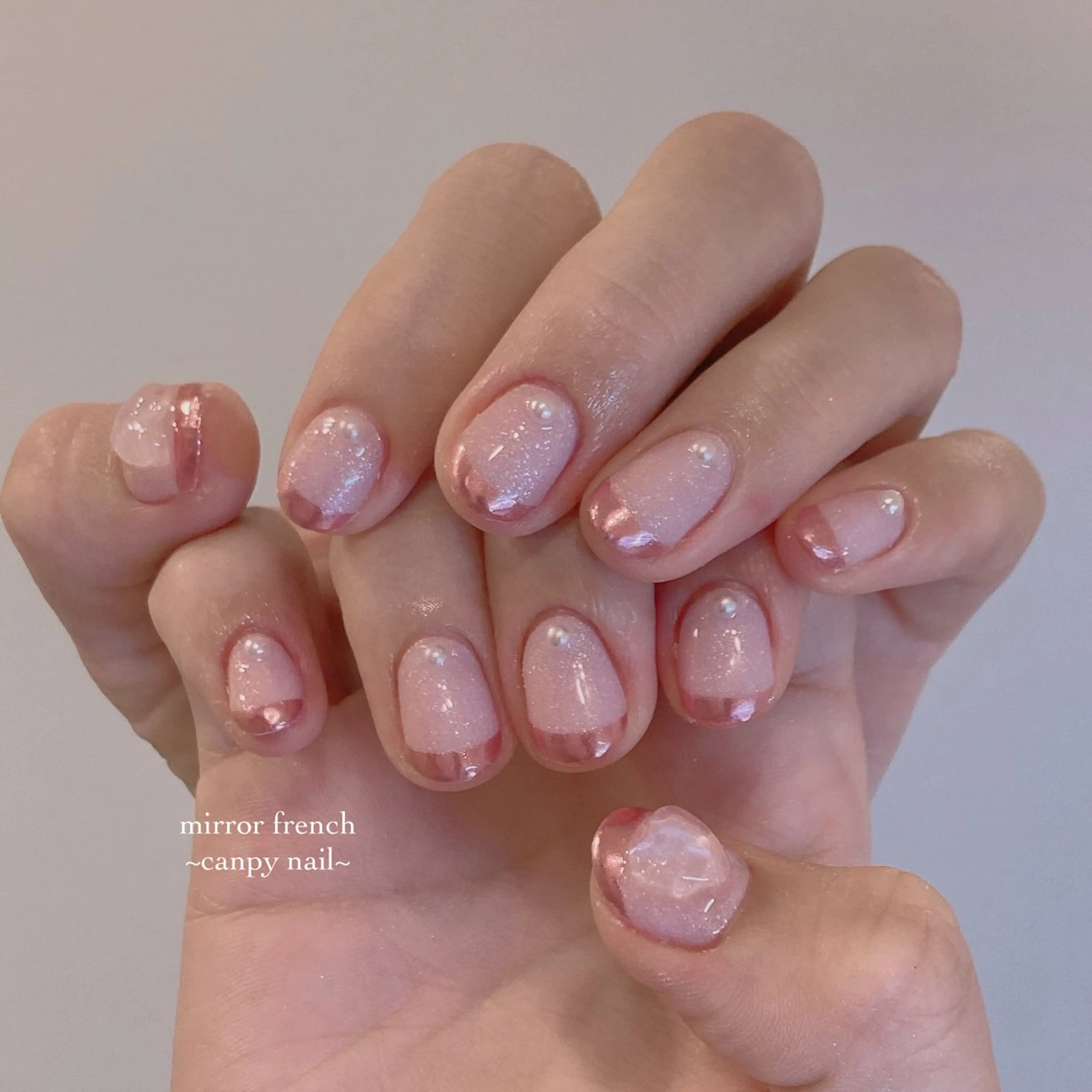 ネイル ハンドネイル 韓国ネイル/ワンホン ネイル🎀表参道3分のネイルデザイン