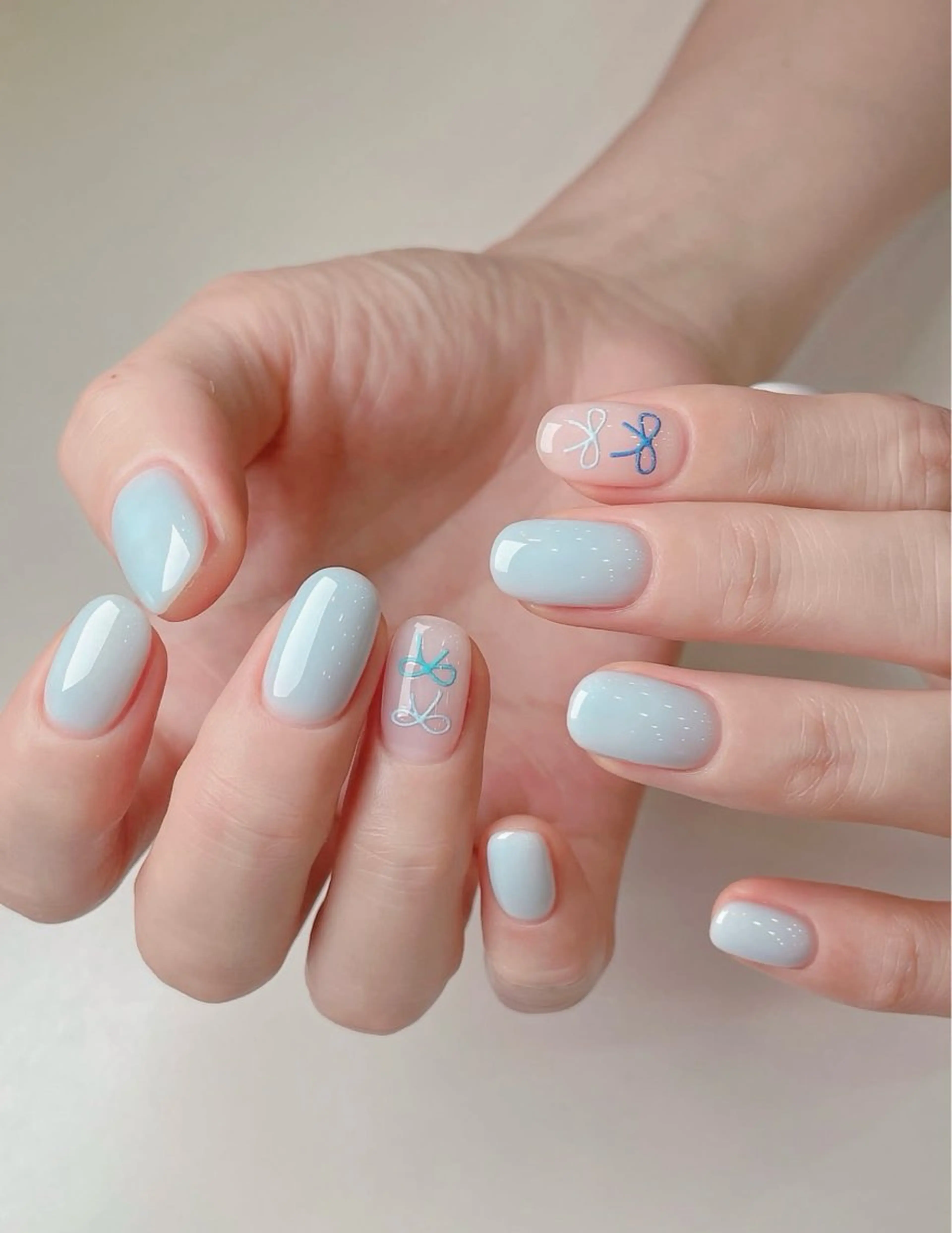 ネイル 韓国ネイル 持ち込み ニュアンスネイル ネイルチップ ハンドネイル TABI ANA.CHUOのネイルデザイン