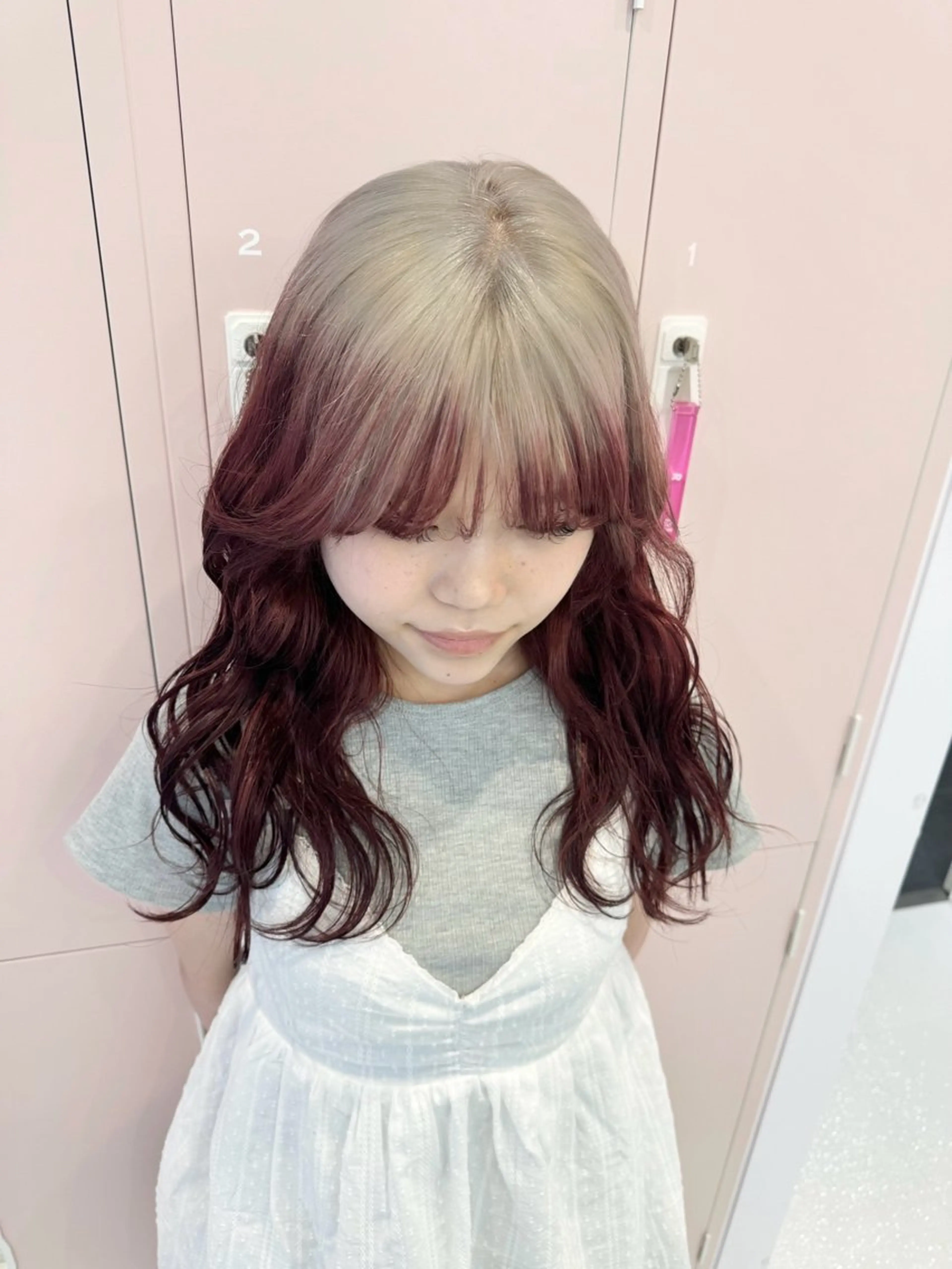 ロング カラー 顔周りカット/ボブ/ ツヤ髪/coconaのヘアスタイル