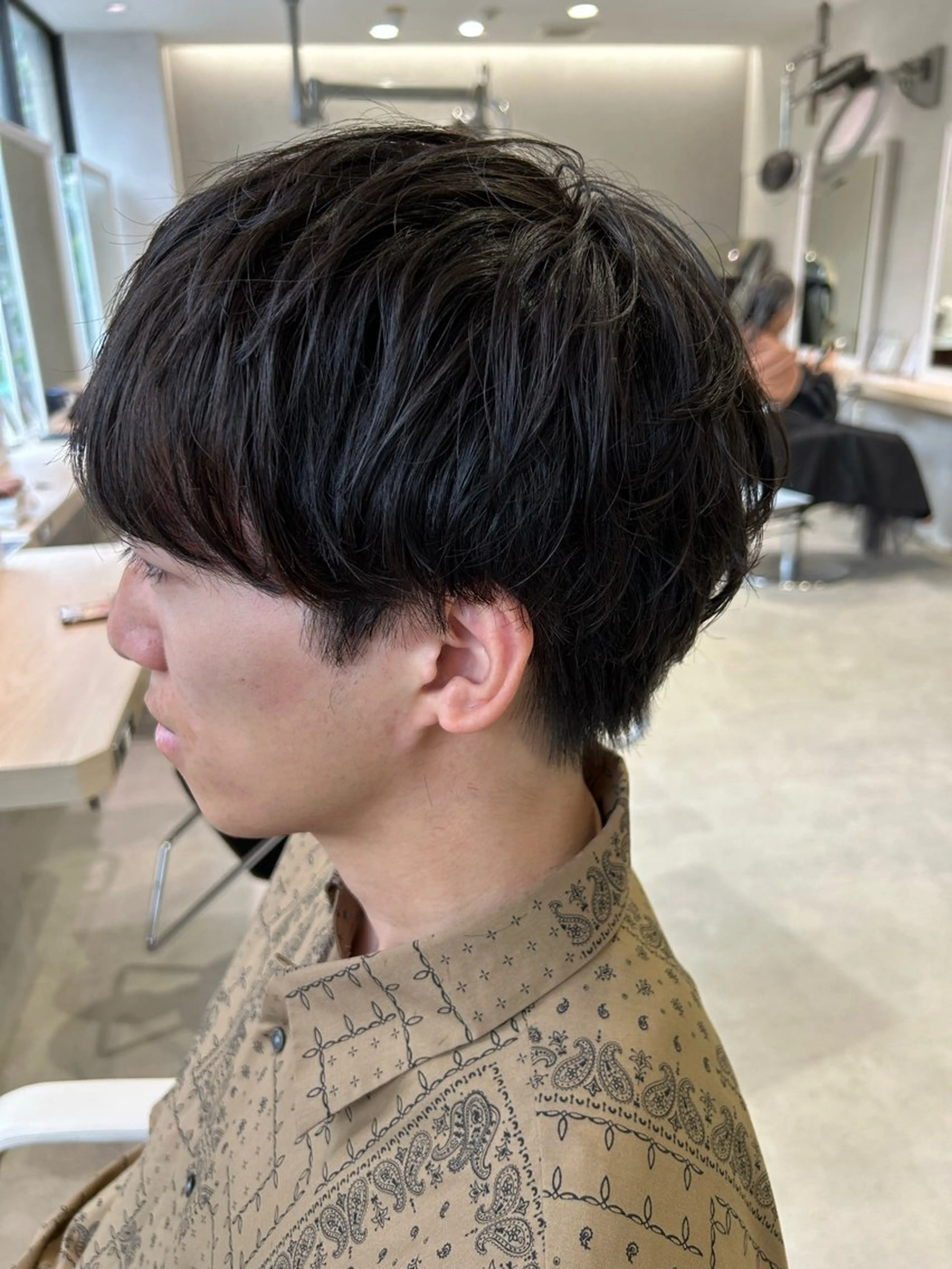 パーマ メンズ メンズパーマ カット 大谷 優馬のヘアスタイル