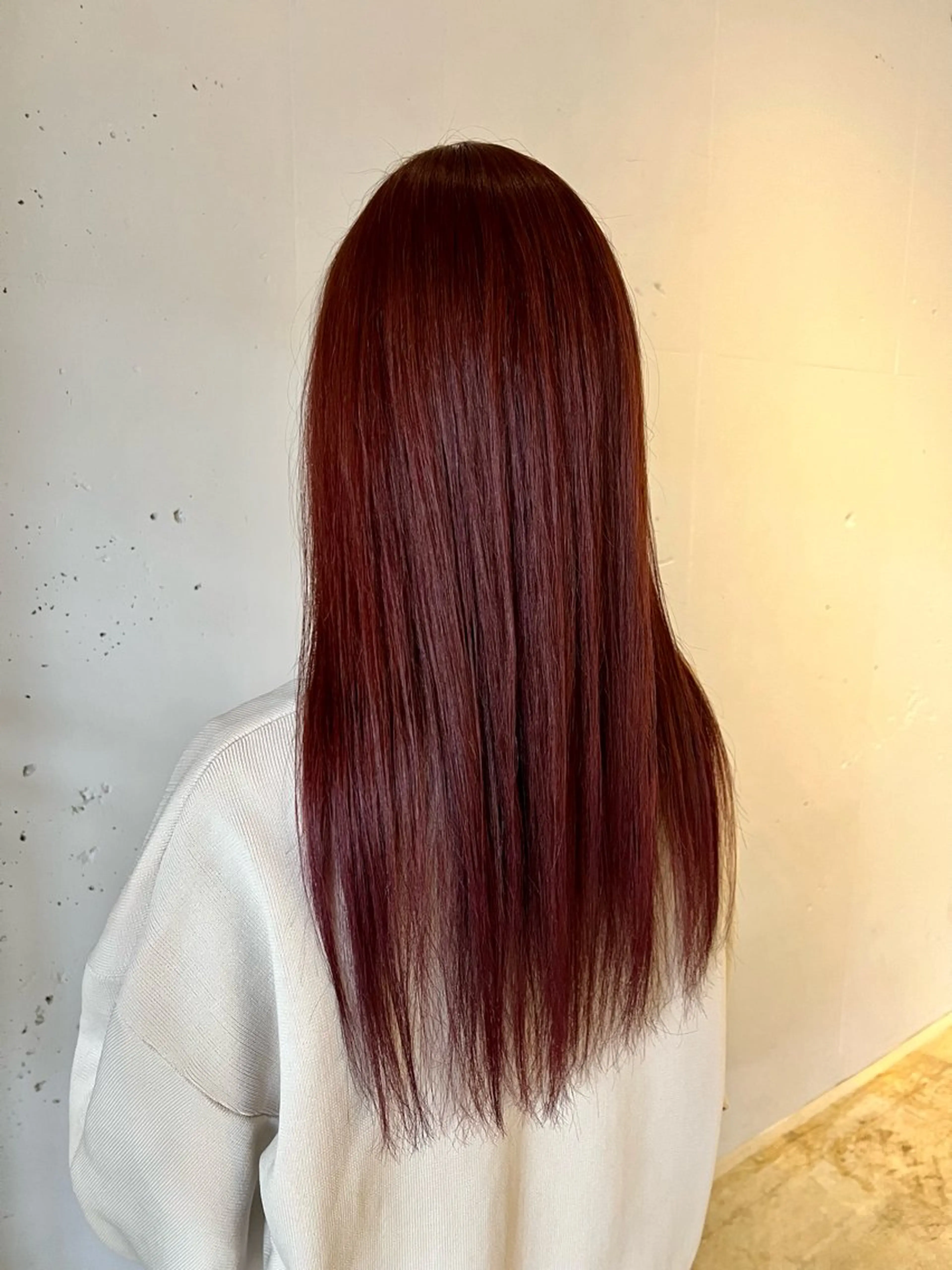 ロング カラー ブラウンカラー レッドカラー レッドブラウン ヘアカラー トリートメント ヘッドスパ カラースペシャリスト しょう🧑🏼‍🎨のヘアスタイル