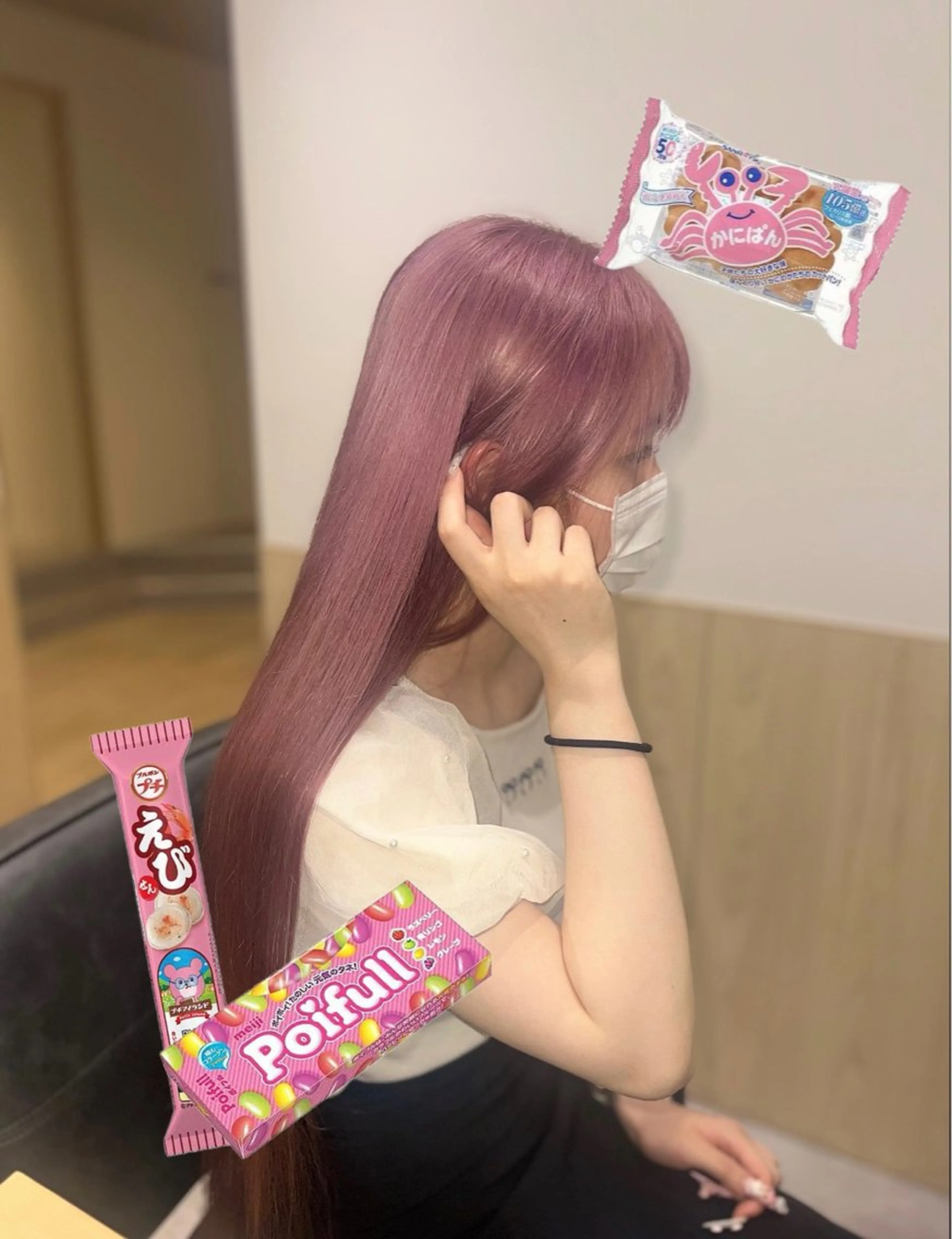 ロング カラー ヘアカラー トリートメント 岡山ハイトーン・ ルーツカラー/こもものヘアスタイル