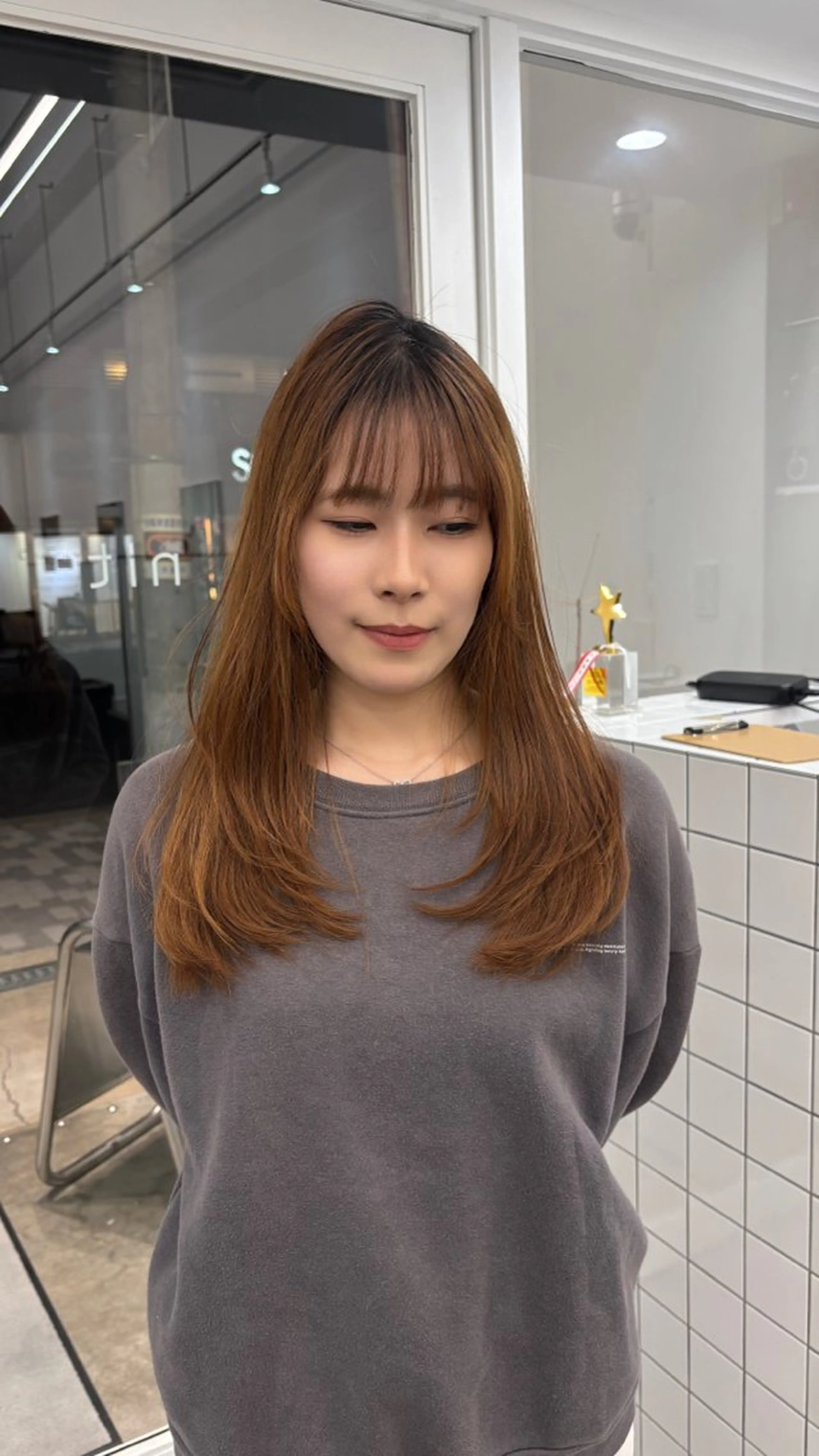 ロング AHNKISM所属・トレンド🌷 ボブ　パーマ🩰のヘアスタイル