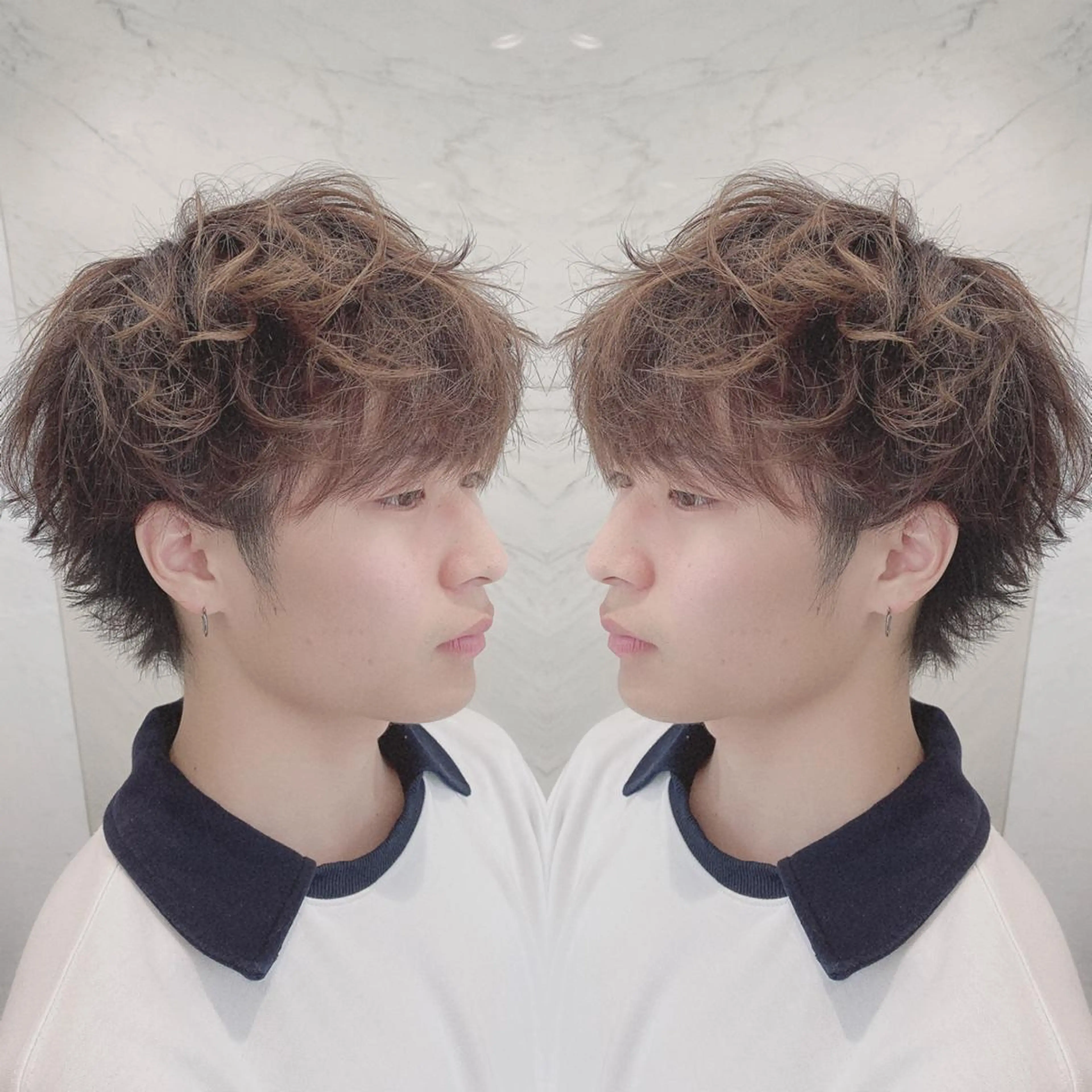 ショート カラー メンズ カット ヘアカラー cecil hair所属・重政 和樹のヘアスタイル