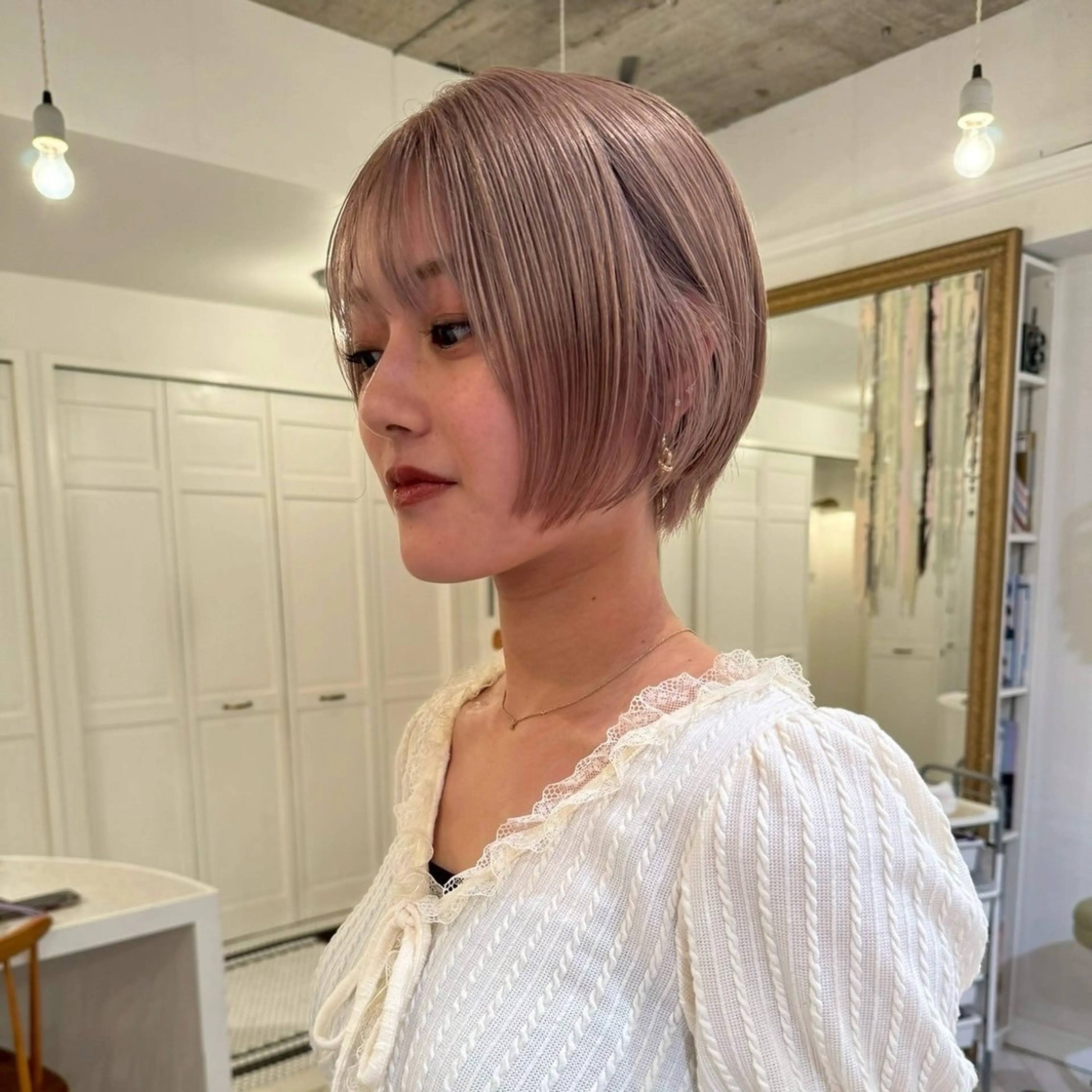 カラー ヘアカラー 升方 楓のヘアスタイル