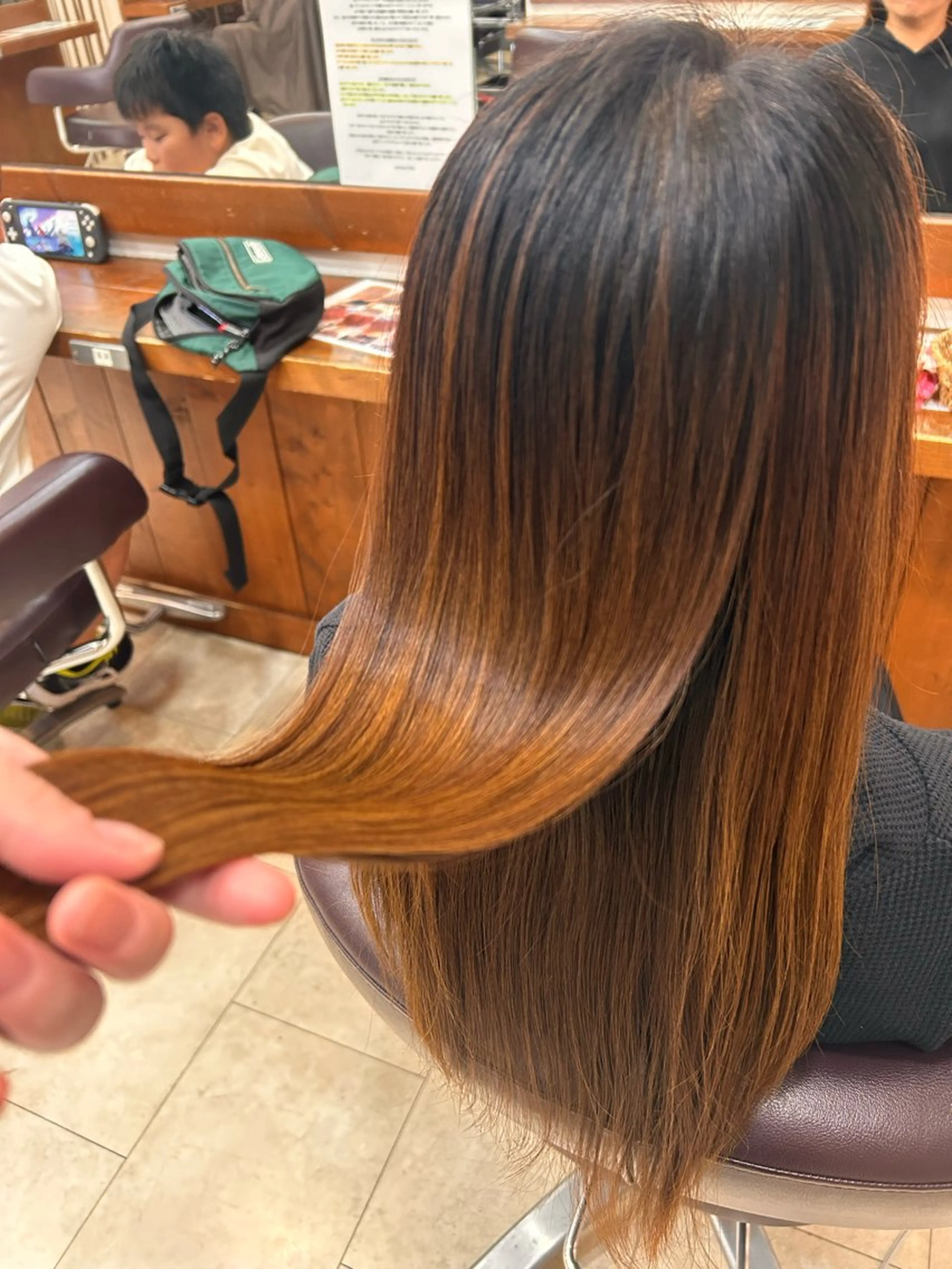 ロング トリートメント 艶髪カラー┊︎ レイヤーボブ🍀きりのヘアスタイル