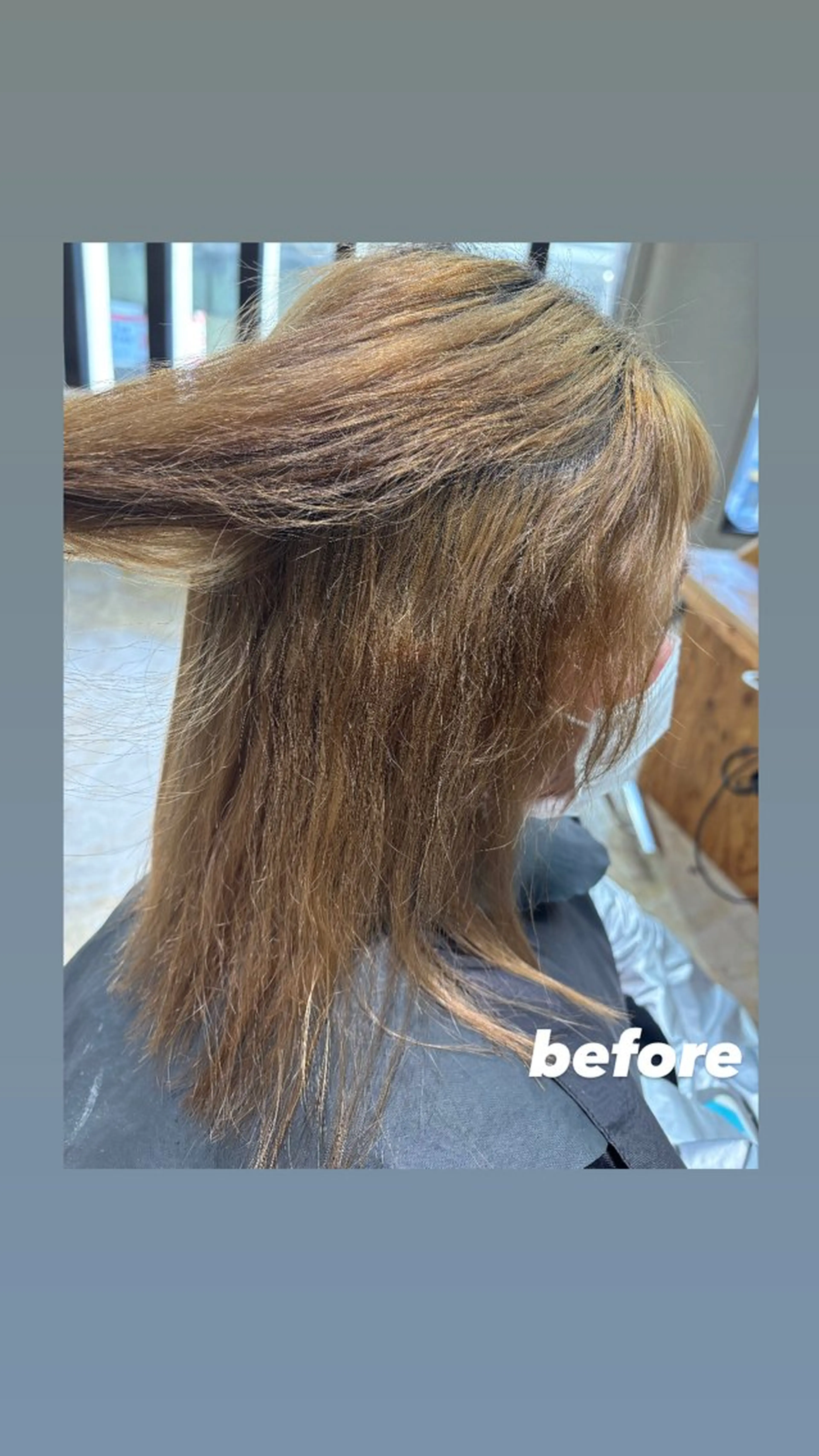 ミディアム カット ヘアカラー 縮毛矯正 🫧艶髪/透明感🫧 EIGHT/丸山のヘアスタイル