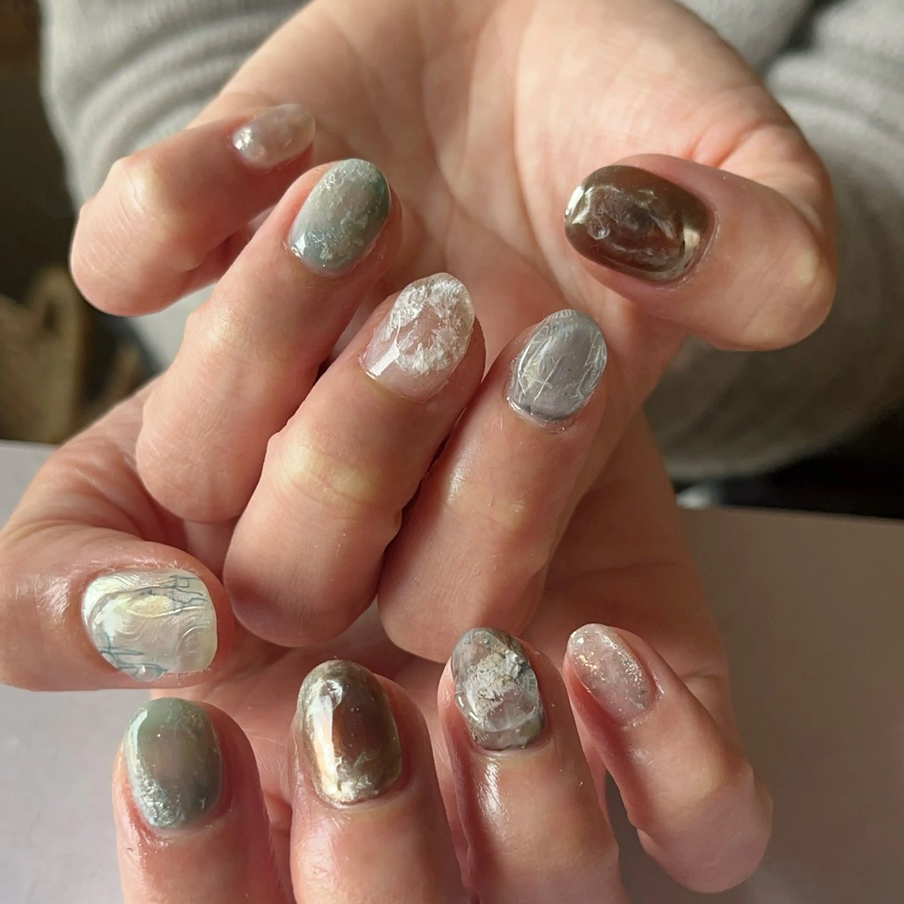 ネイル ハンドネイル MUKUTOU nail 　YUKIのネイルデザイン