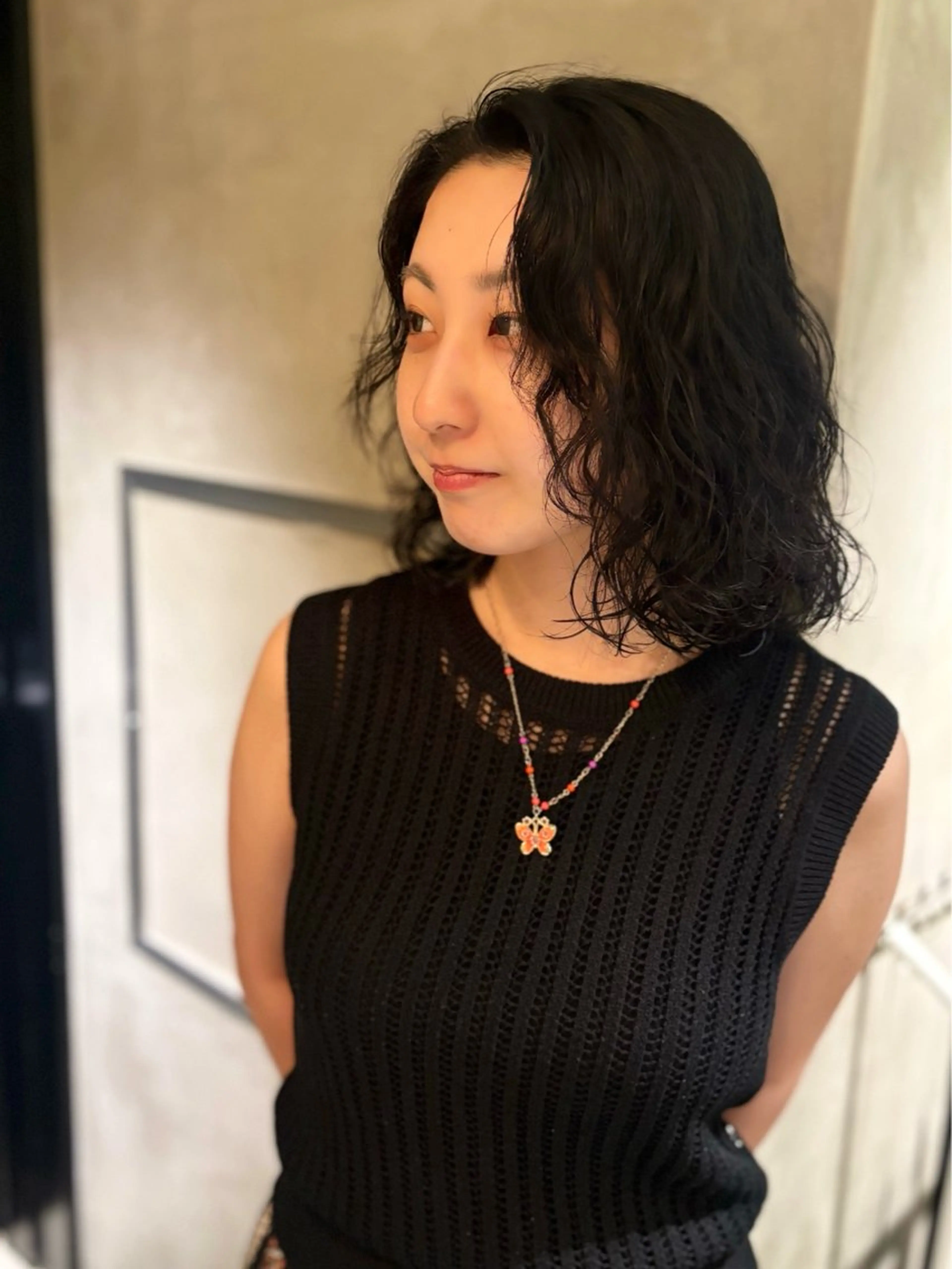 ミディアム カラー パーマ カット パーマ トリートメント 優作 〜圧倒的信頼〜のヘアスタイル