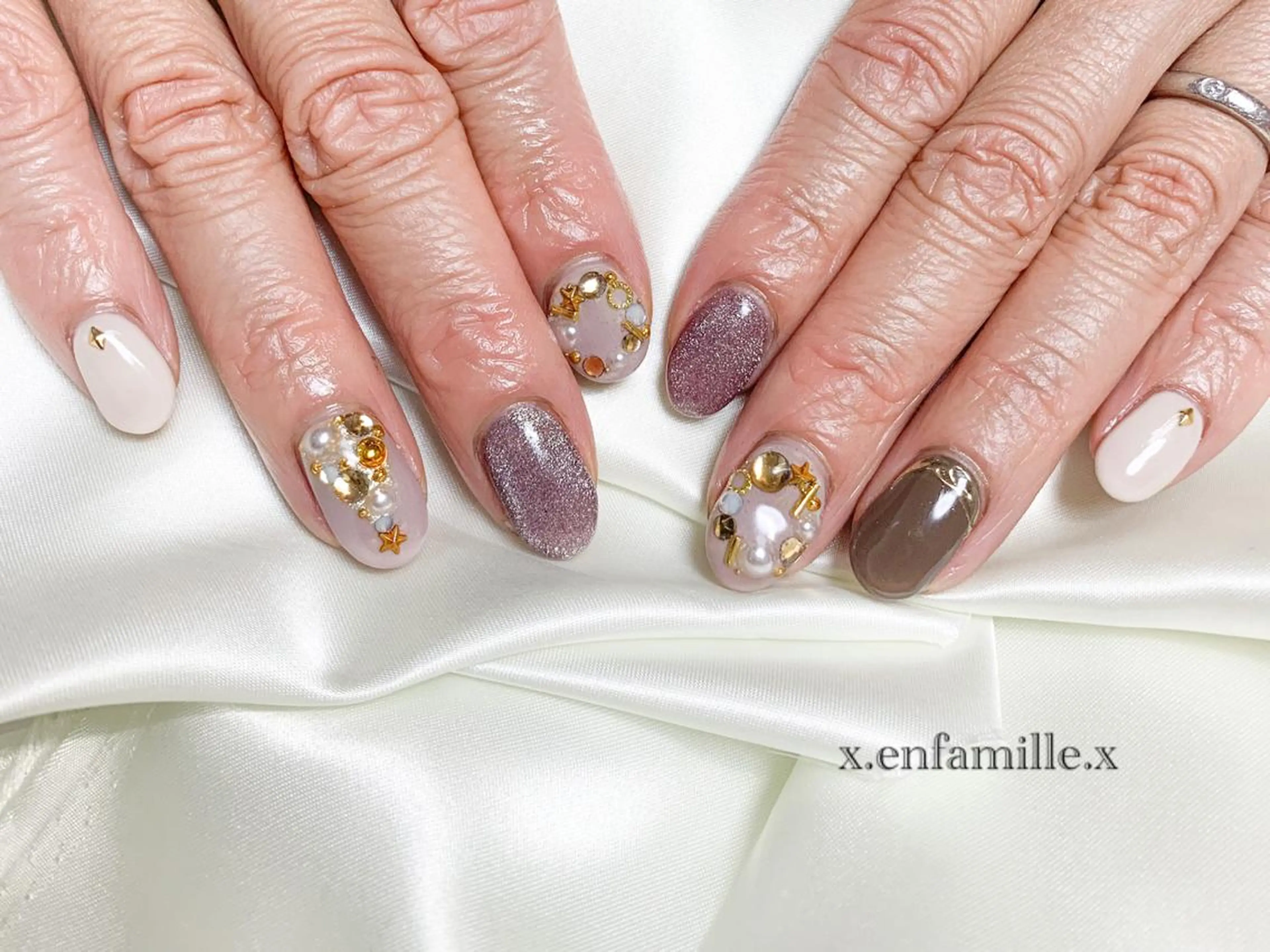 ネイル ハンドネイル nail salon en familleのネイルデザイン