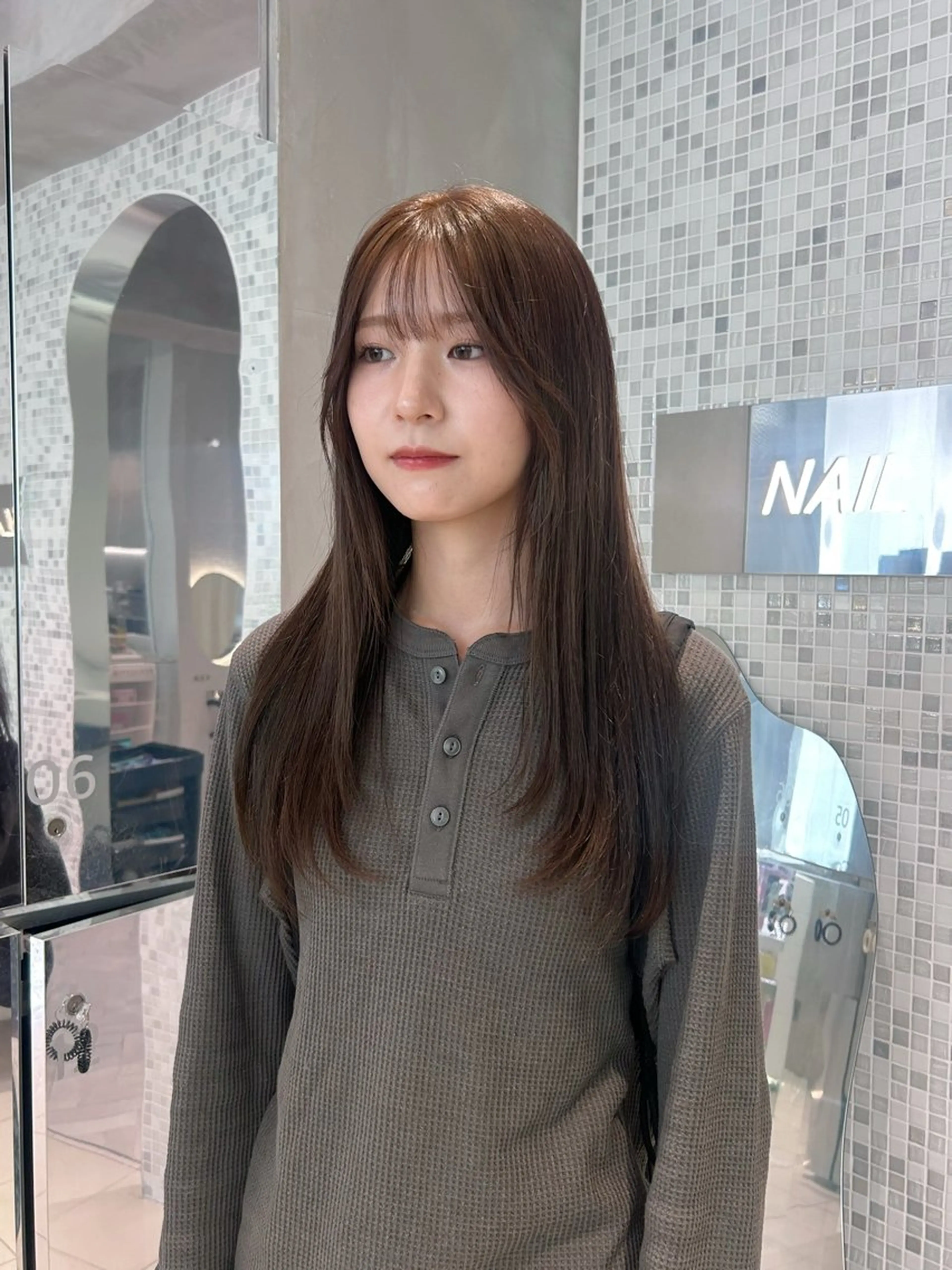 カラー グレージュ ヘアカラー ハイトーン/くすみ カラー seina★のヘアスタイル