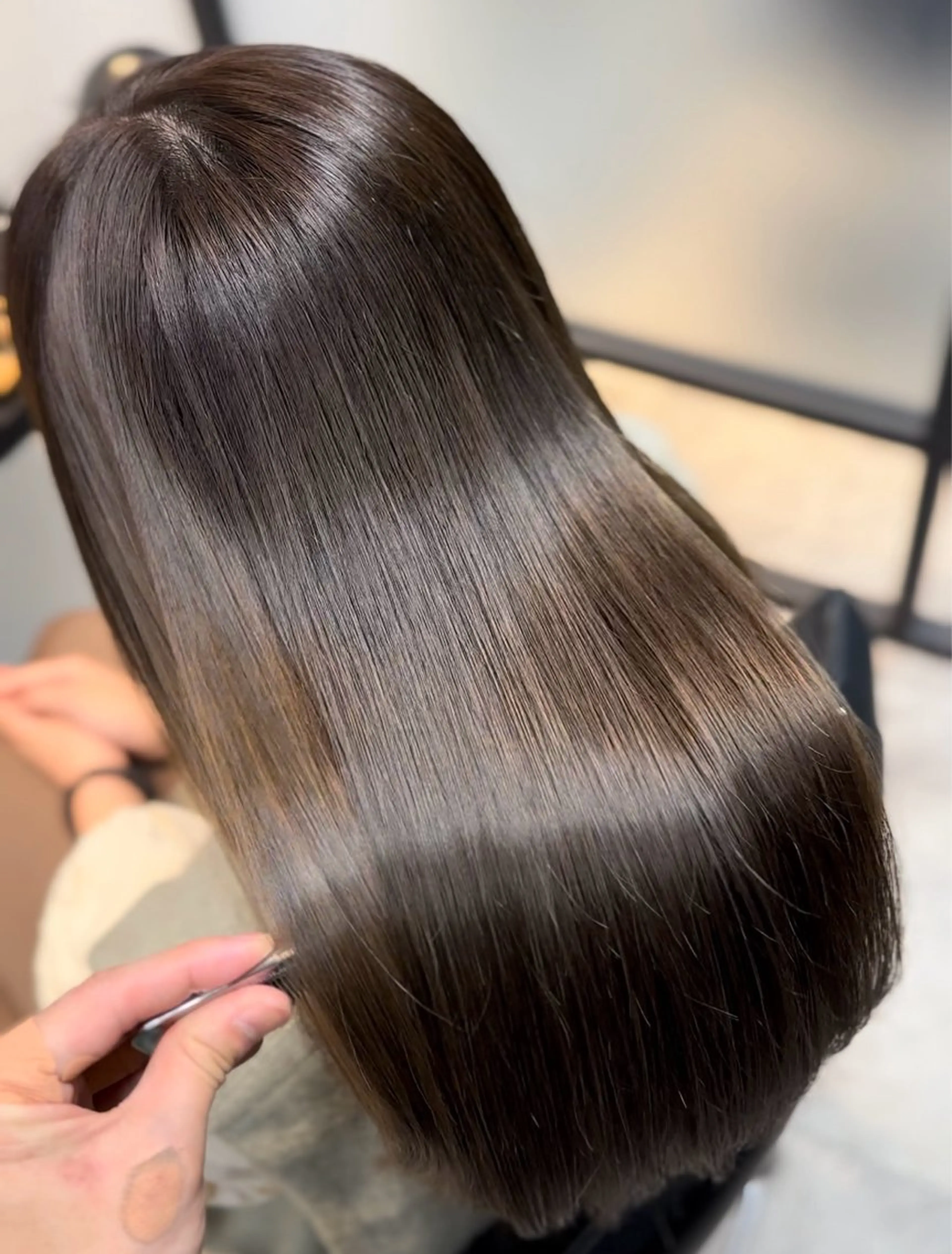 セミロング 髪質改善 トリートメント トリートメント ツヤ髪 ／髪質改善 松岡将太郎のヘアスタイル