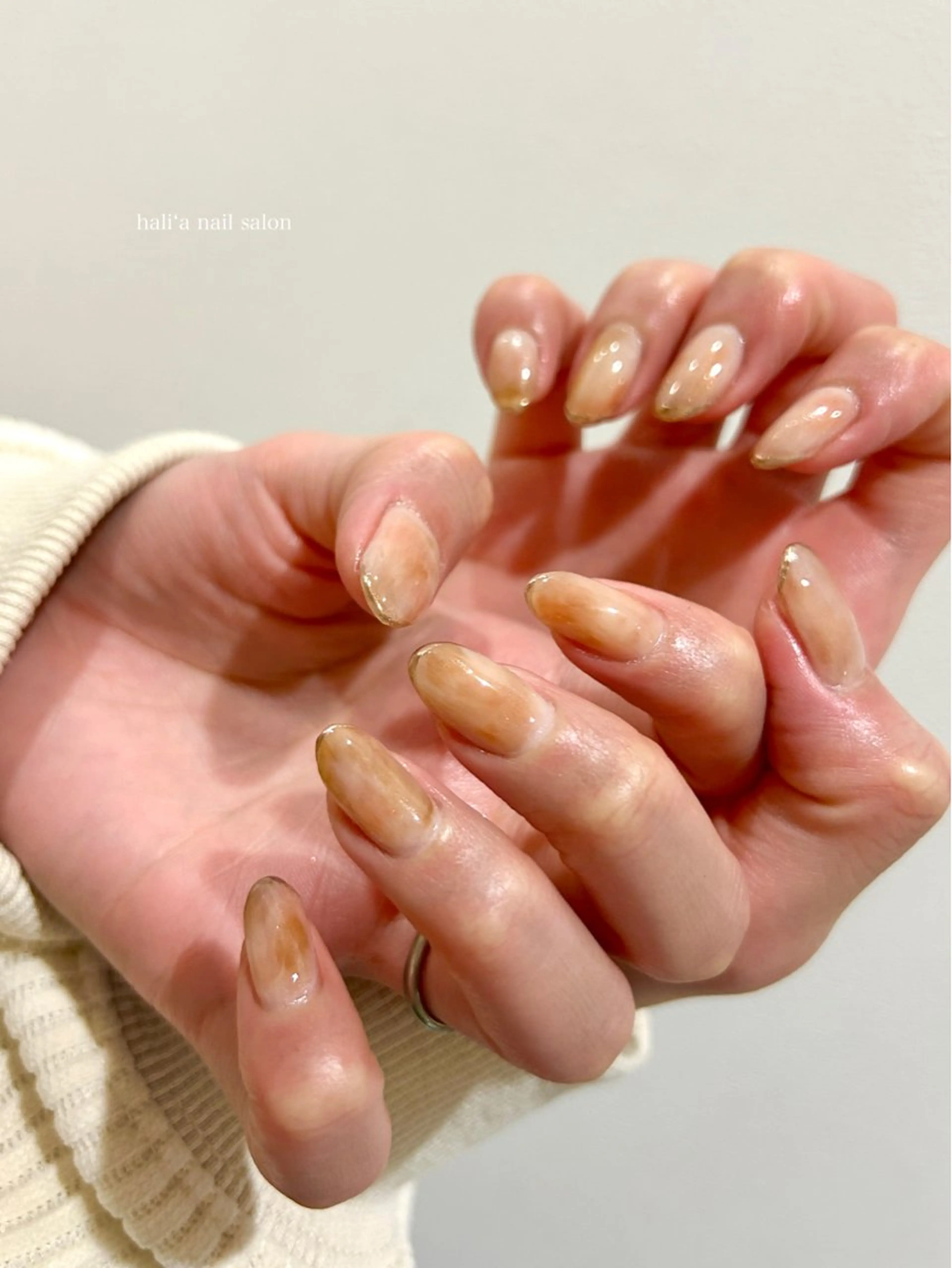 ネイル ニュアンスネイル ハンドネイル hali’a nailのネイルデザイン