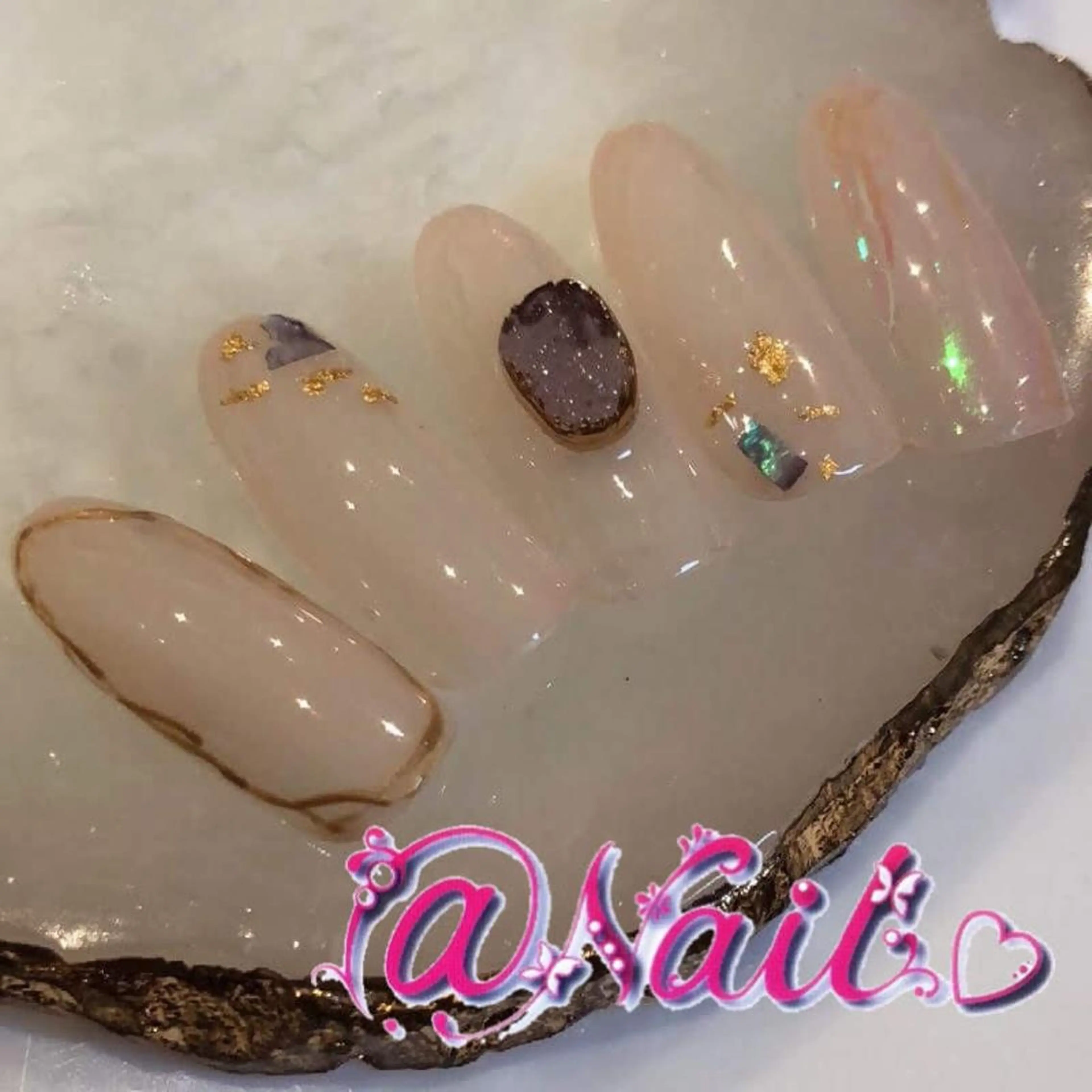 ネイル ネイルチップ 小尾 栞のネイルデザイン