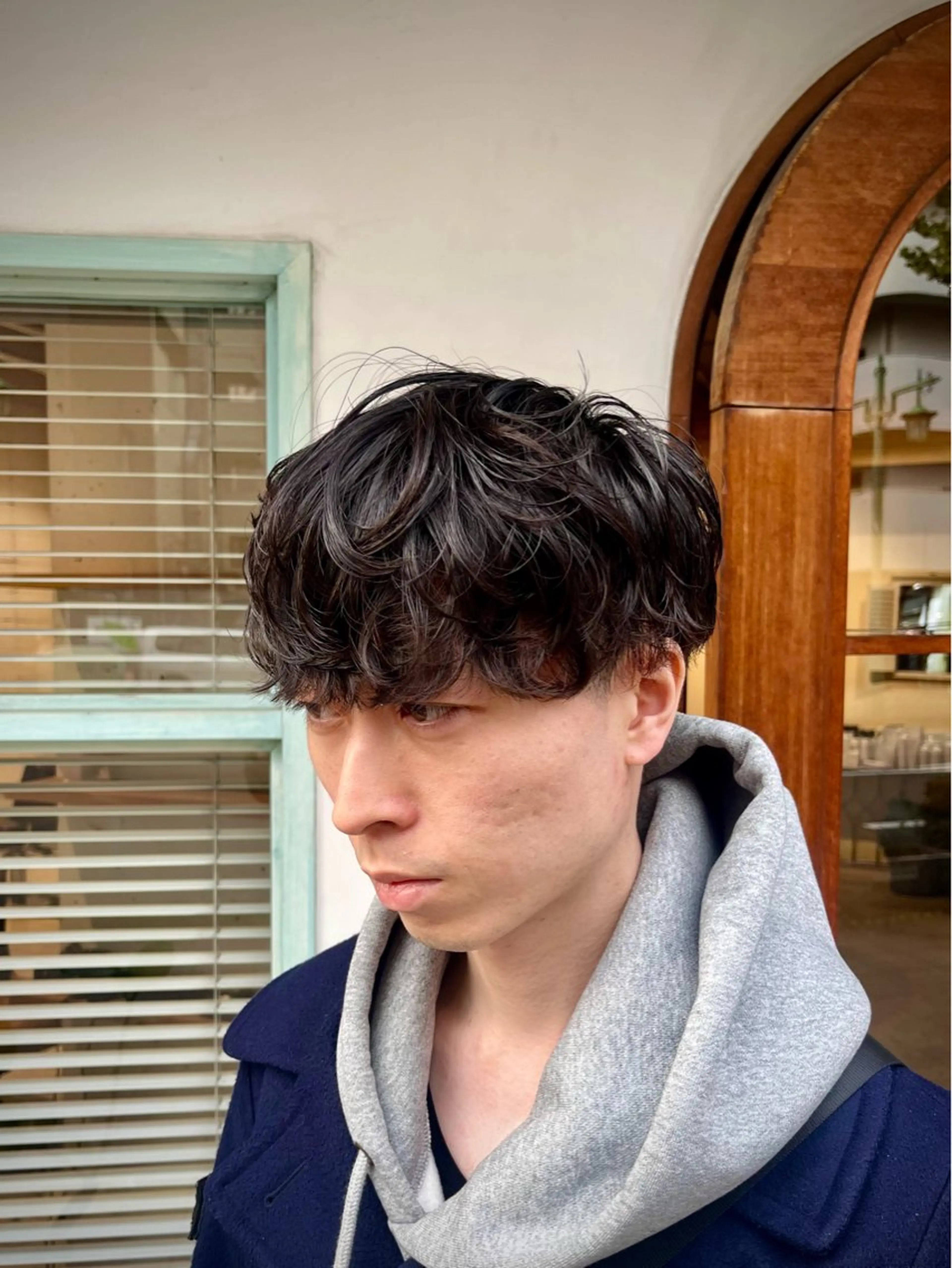 パーマ メンズ メンズパーマ カット パーマ 🟦メンズ特化🟦 たかしま　あさひのヘアスタイル