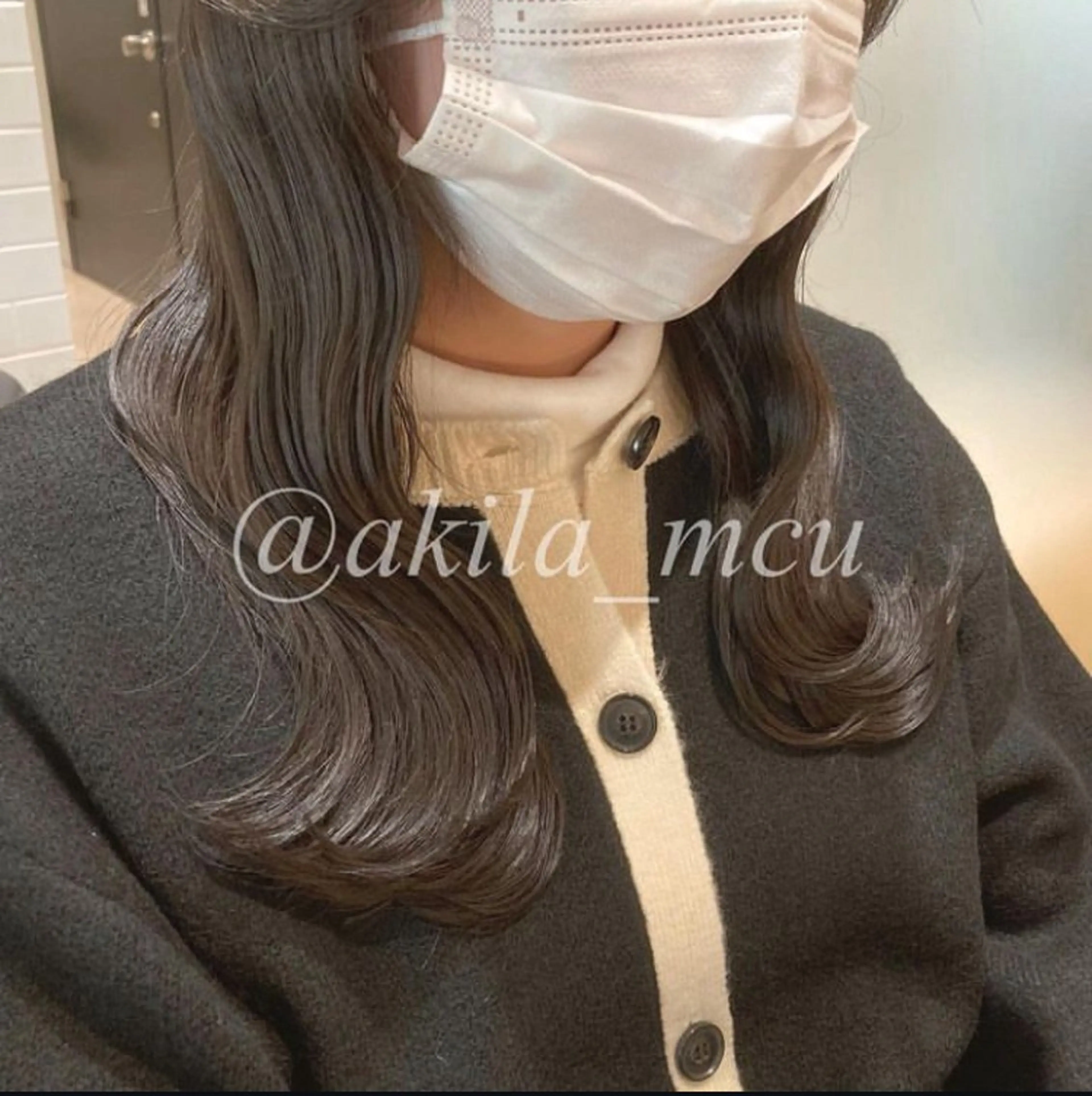 ロング カラー ヘアアレンジ 透明感カラー くびれヘア 顔周りカット 髪質改善 韓国風ヘア エグチ アキラのヘアスタイル