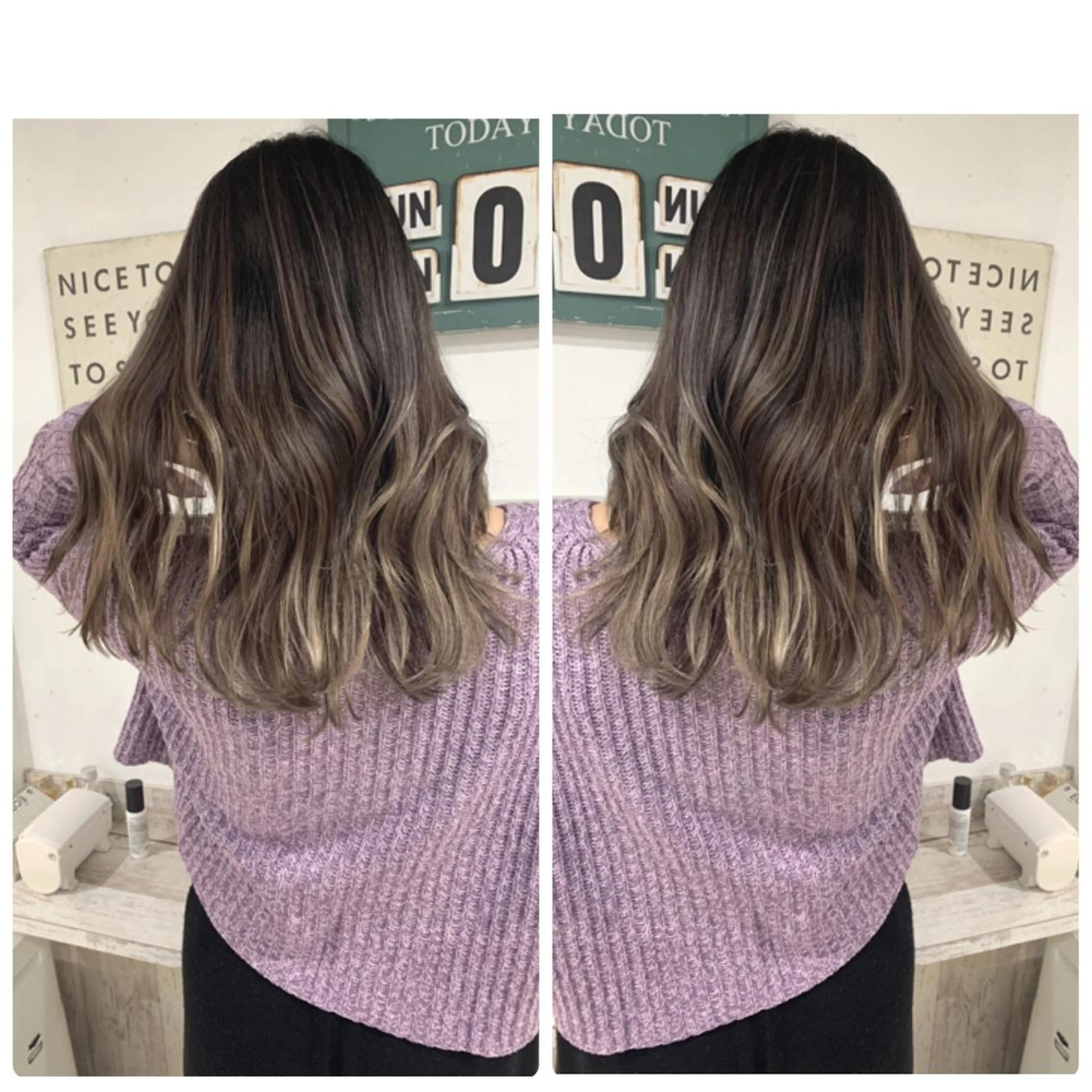 ロング カラー カット ヘアカラー 京都大人女性ショート 徒歩1分/秋山のヘアスタイル