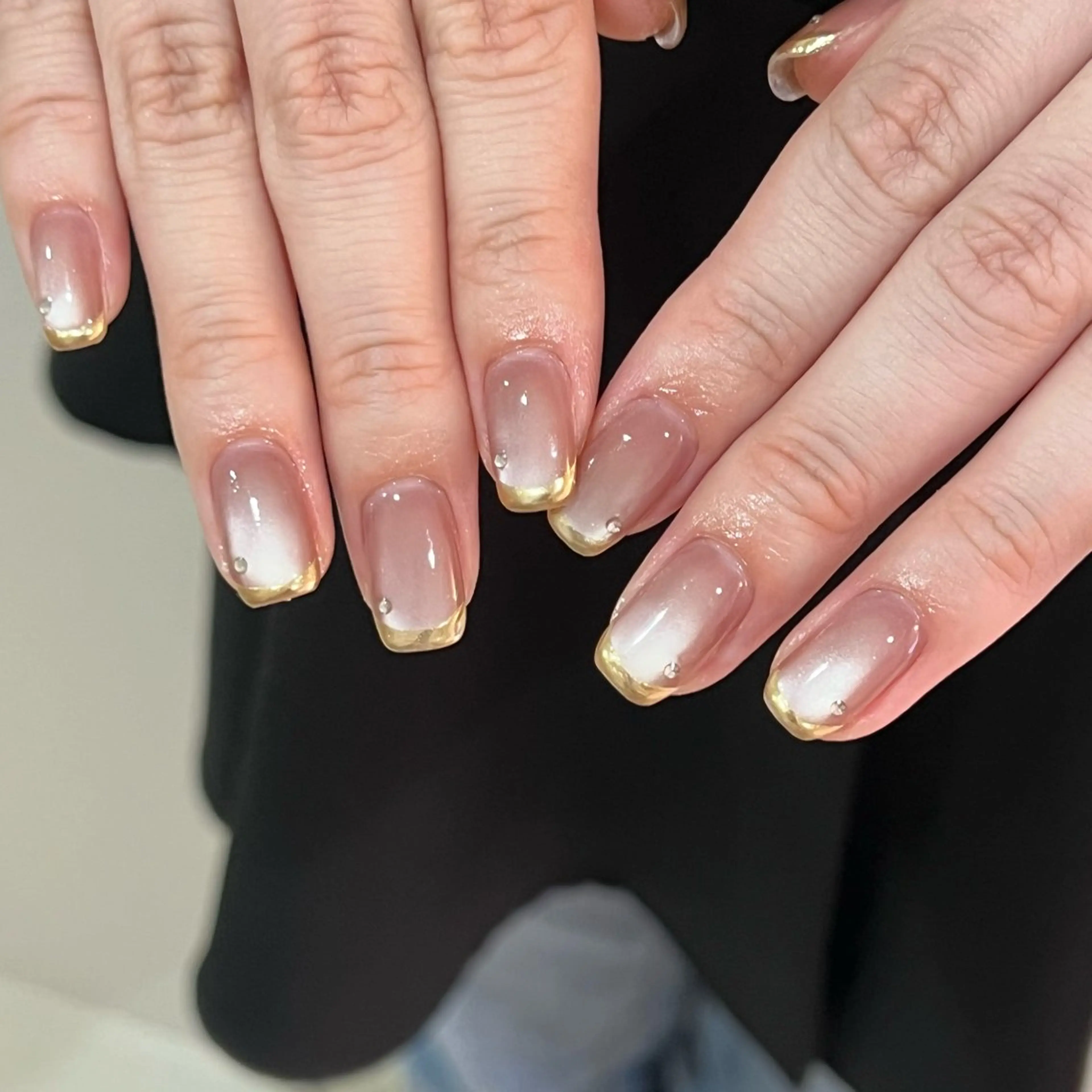 ネイル フレンチネイル ミラーネイル filonnail hinaのネイルデザイン