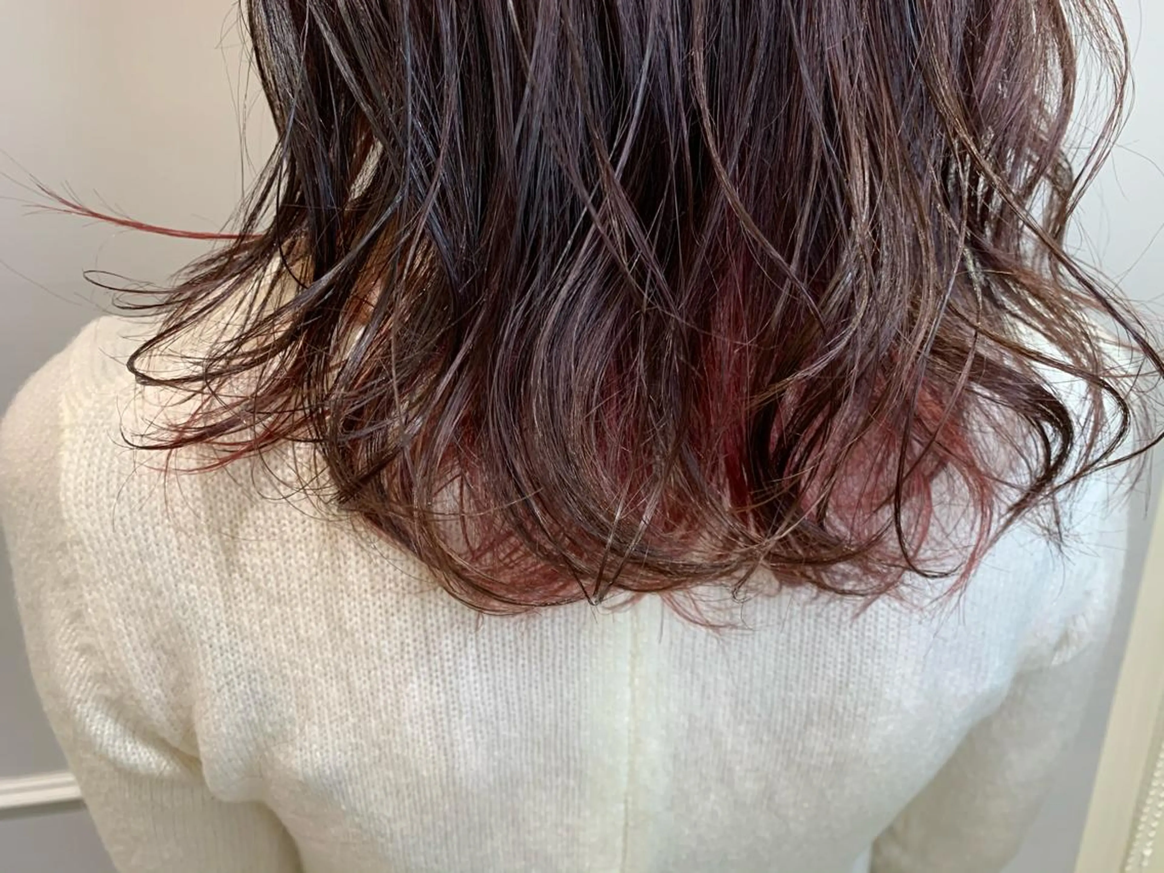 セミロング カラー インナーカラー カット ヘアカラー トリートメント 🦖鶴岡香純🦖 産休中のヘアスタイル