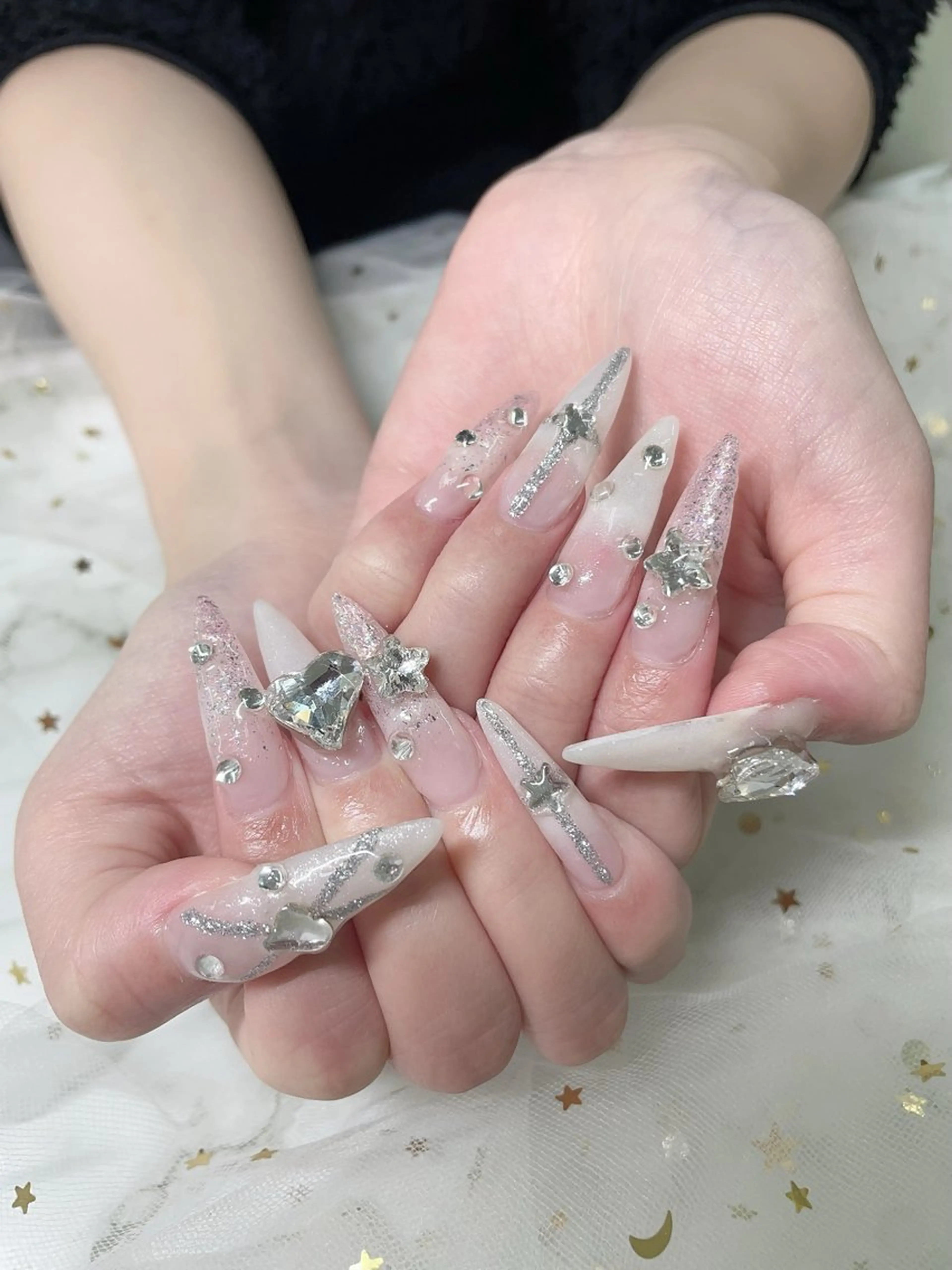 ⭐️おすすめ⭐️【チップ長出し】ワンカラー&パーツ放題(オフ選択)の写真