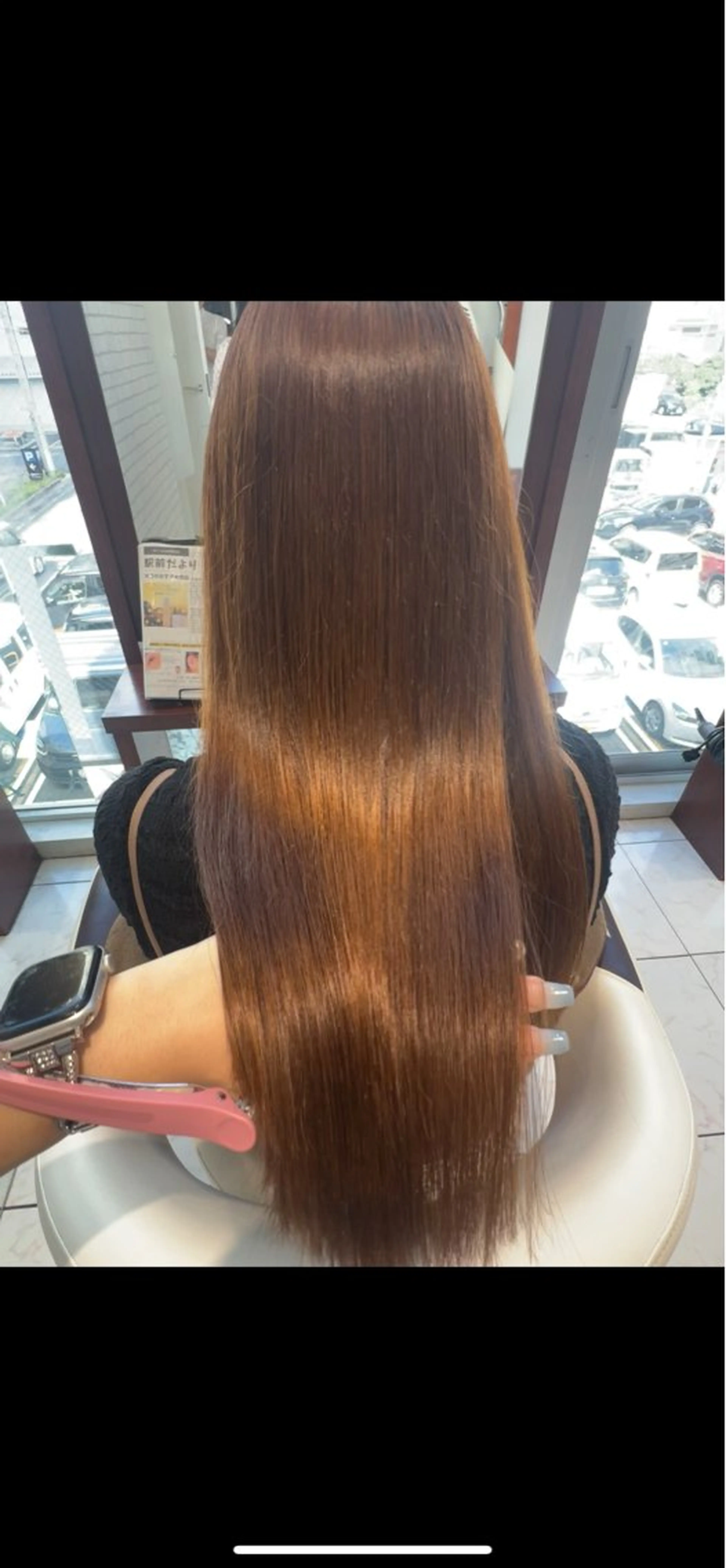 パーマ 縮毛矯正 辻村 遥楓のヘアスタイル