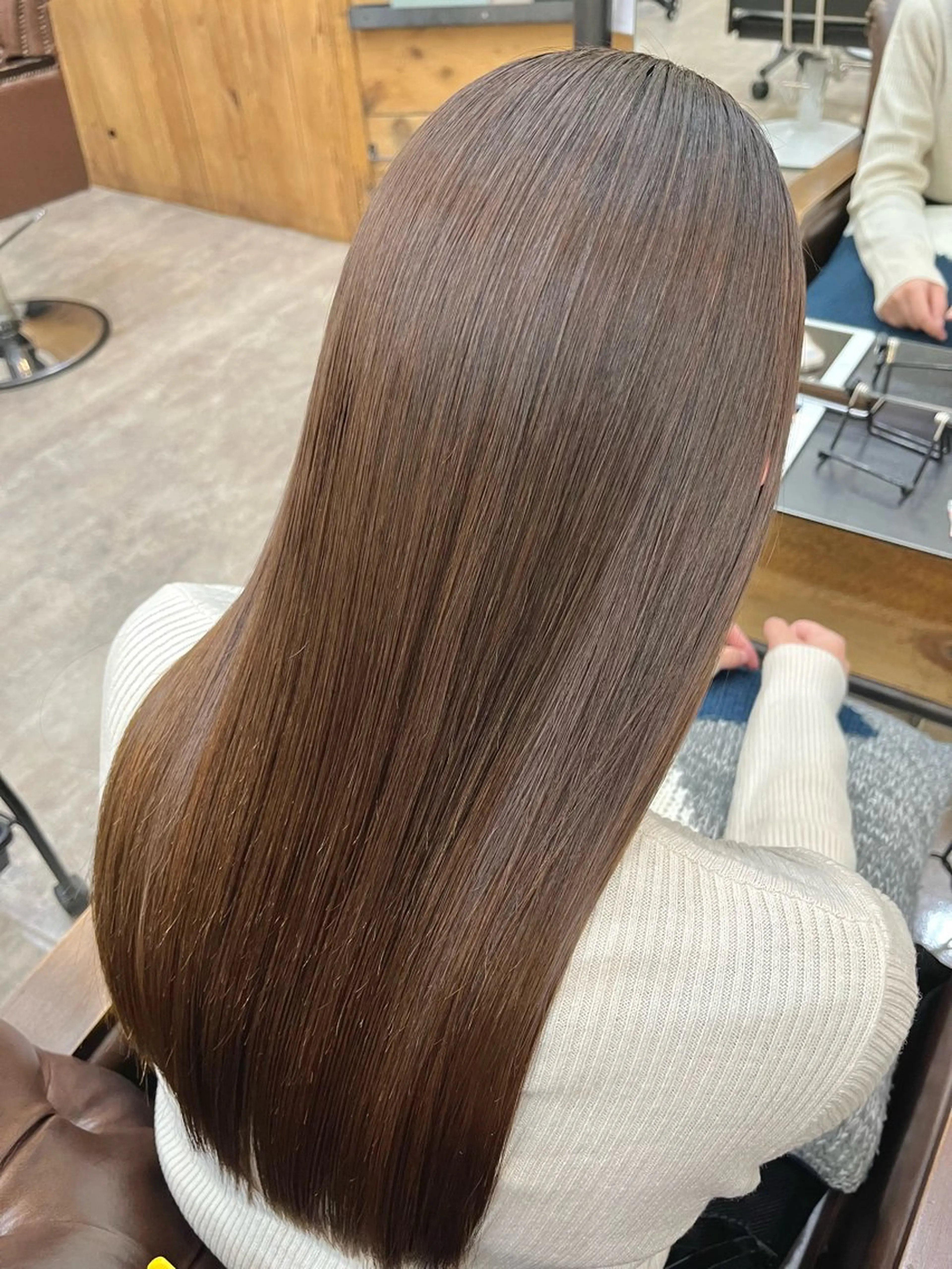 セミロング カラー 艶髪矯正/髪質改善 カイトのヘアスタイル