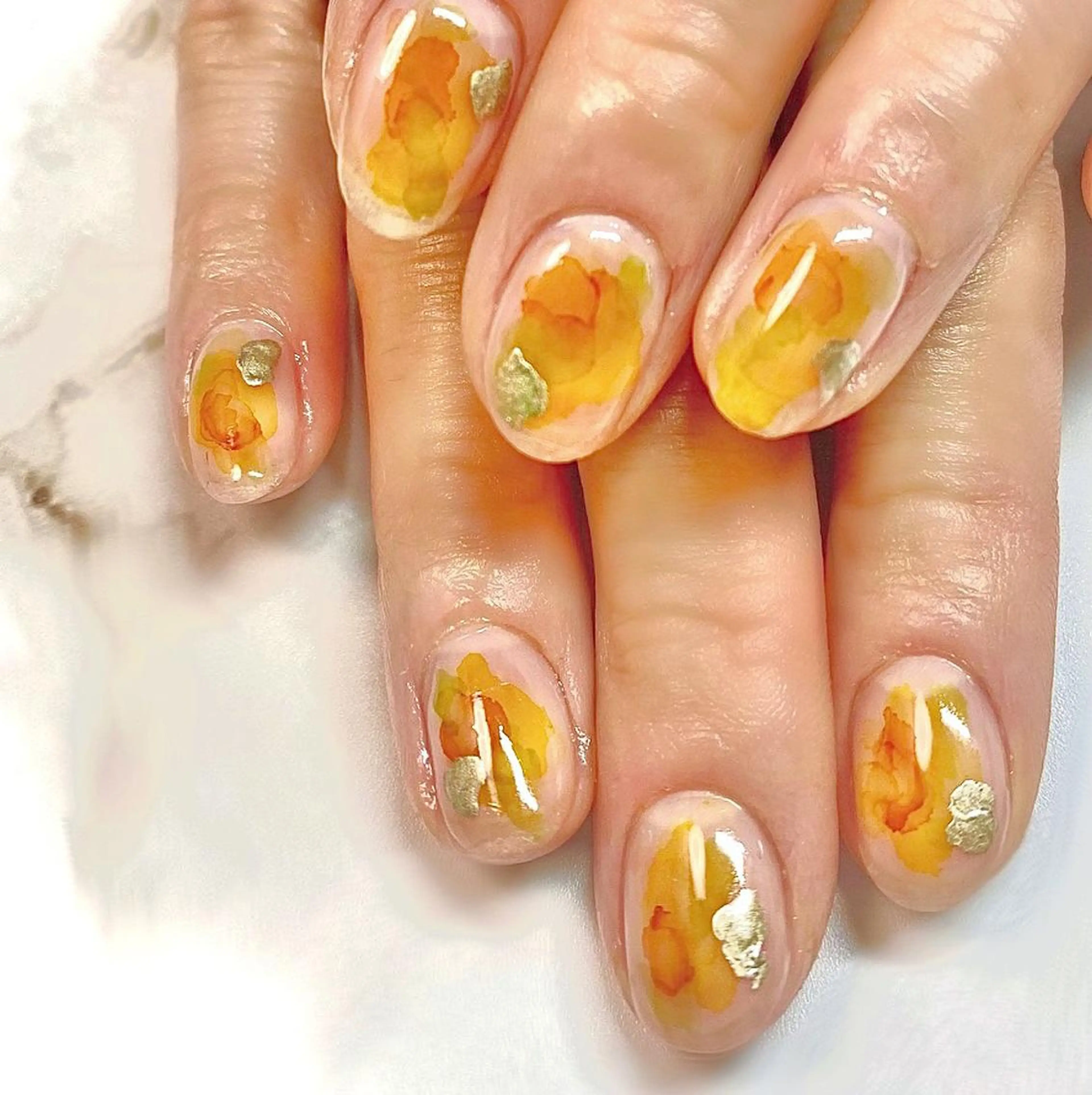 ネイル ニュアンスネイル ワンカラーネイル C&C シーアンドシーのネイルデザイン