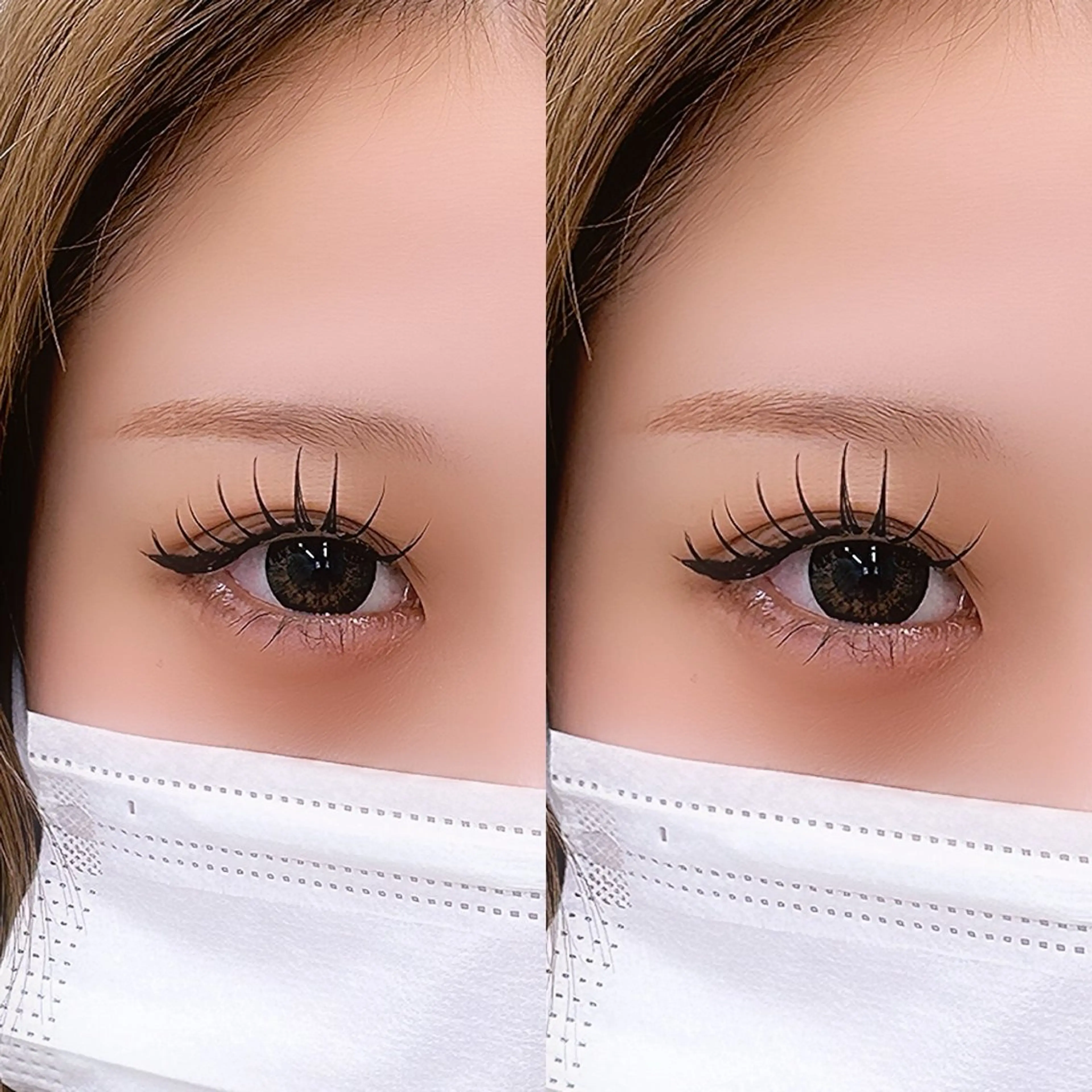 最新人気メニュー✨バラつかない取れにくいエクステ120束🍀プロ施術!デザインキープラッシュ👀LED装着の写真